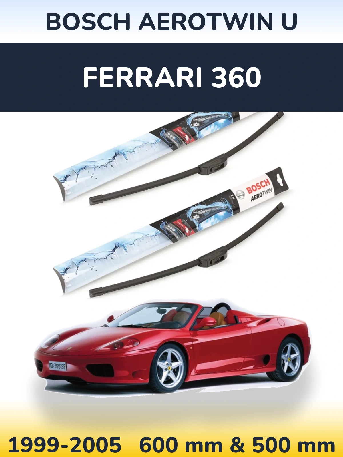 Torkarblad BOSCH AeroTwin U för Ferrari 360