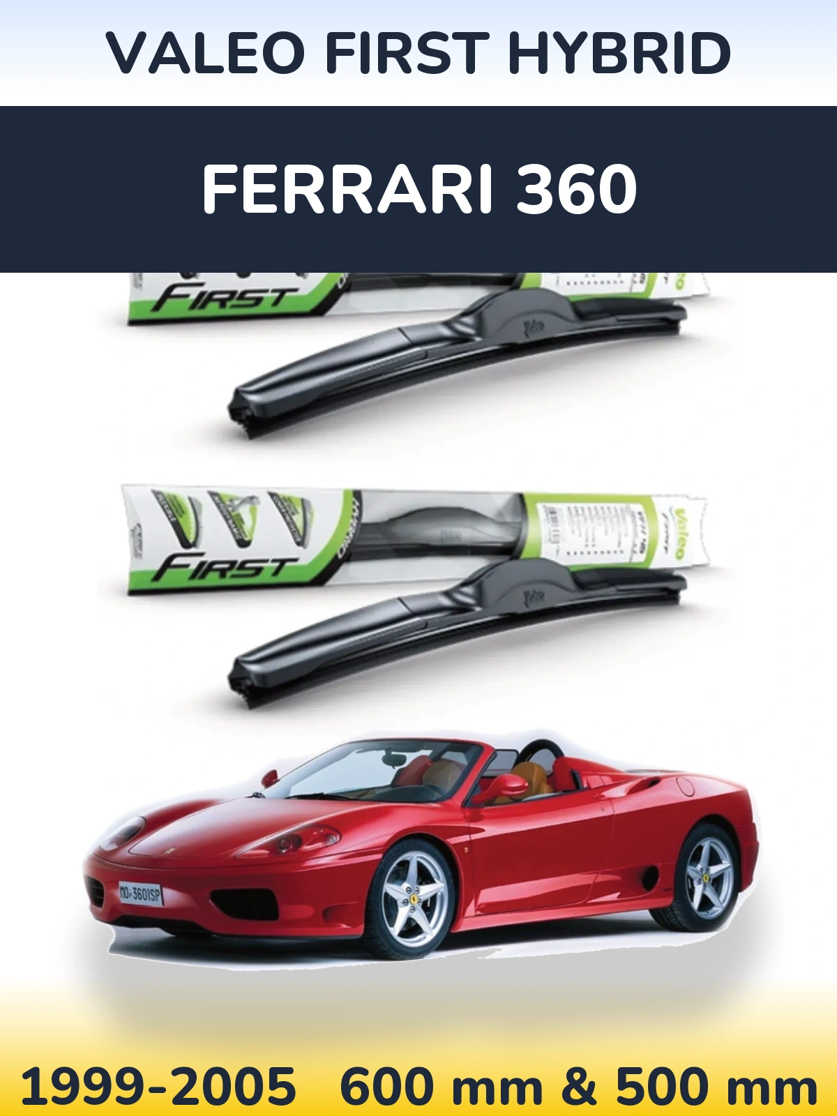 Torkarblad Valeo First Hybrid för Ferrari 360