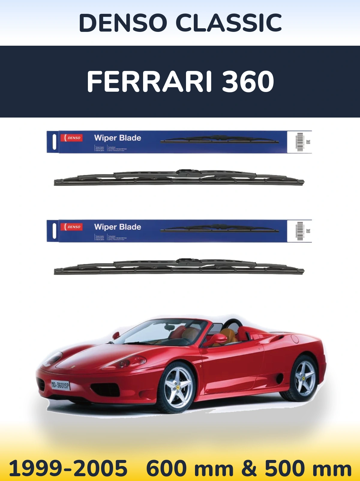 Torkarblad Denso Classic för Ferrari 360