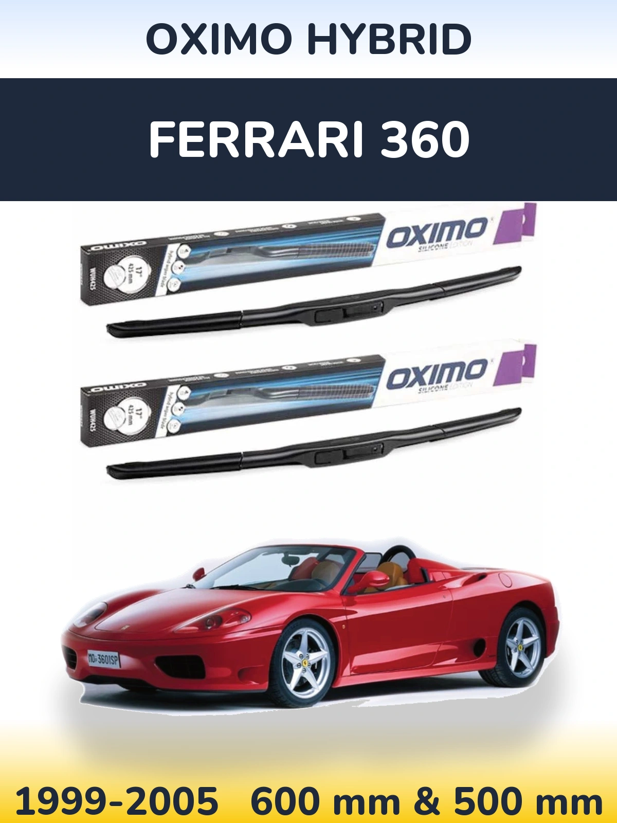 Torkarblad Oximo Hybrid för Ferrari 360