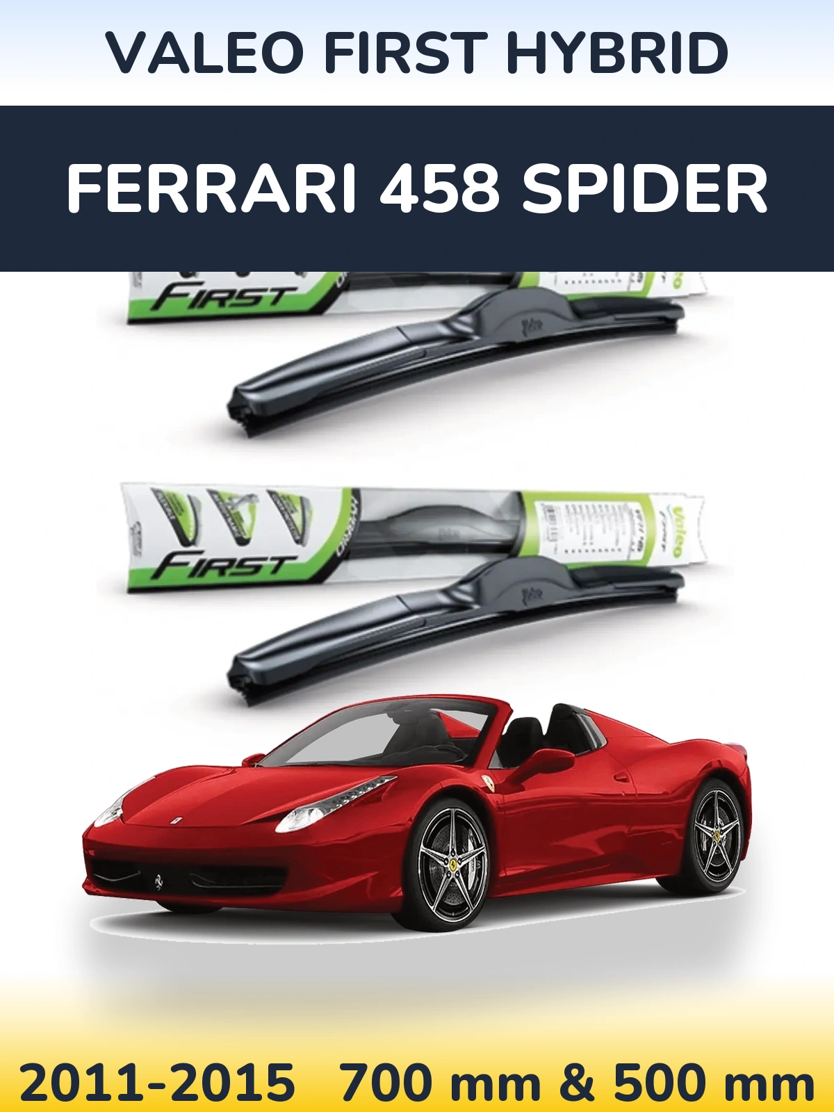Torkarblad Valeo First Hybrid för Ferrari 458 Spider