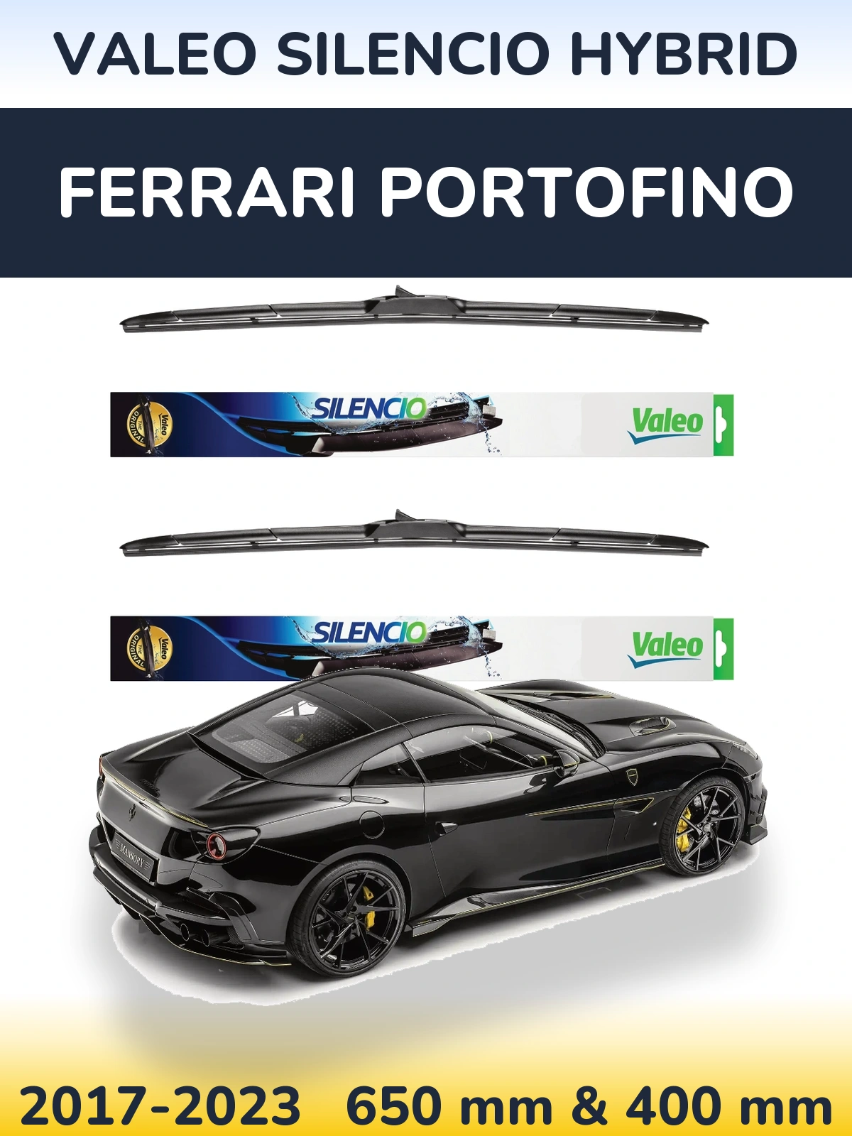 Torkarblad Valeo Silencio Hybrid för Ferrari Portofino