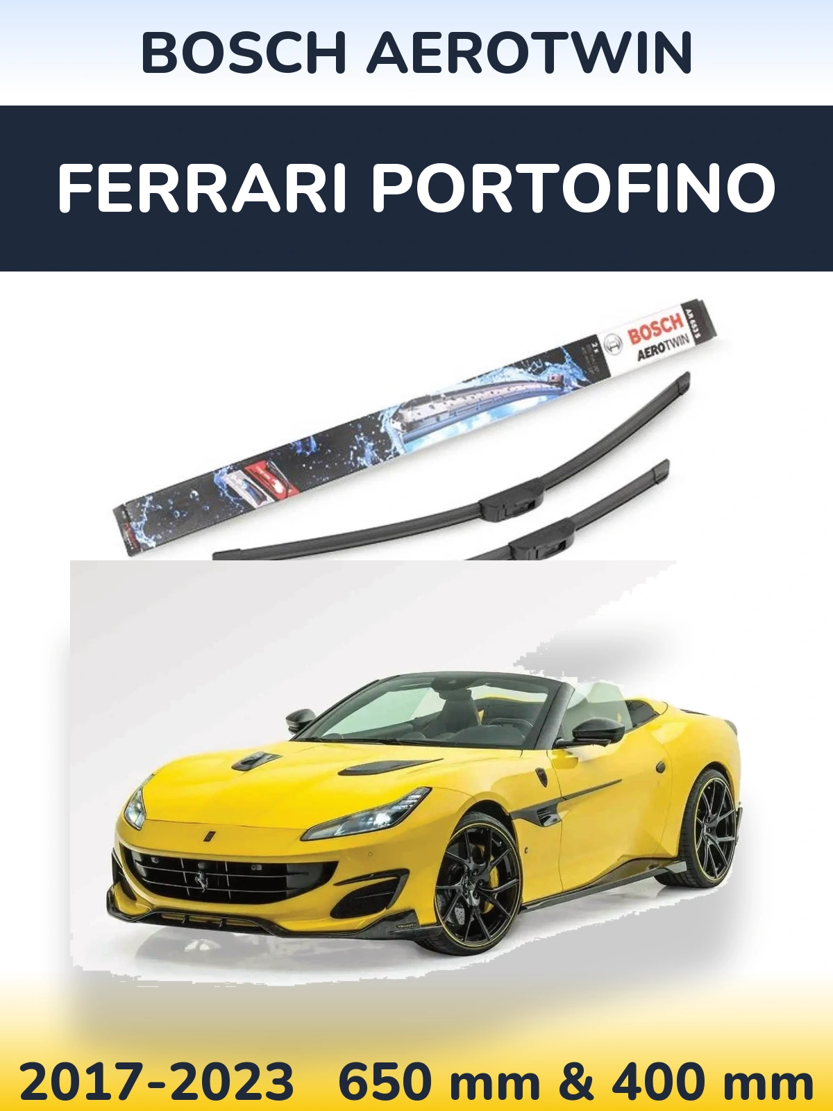 Torkarblad BOSCH AeroTwin för Ferrari Portofino
