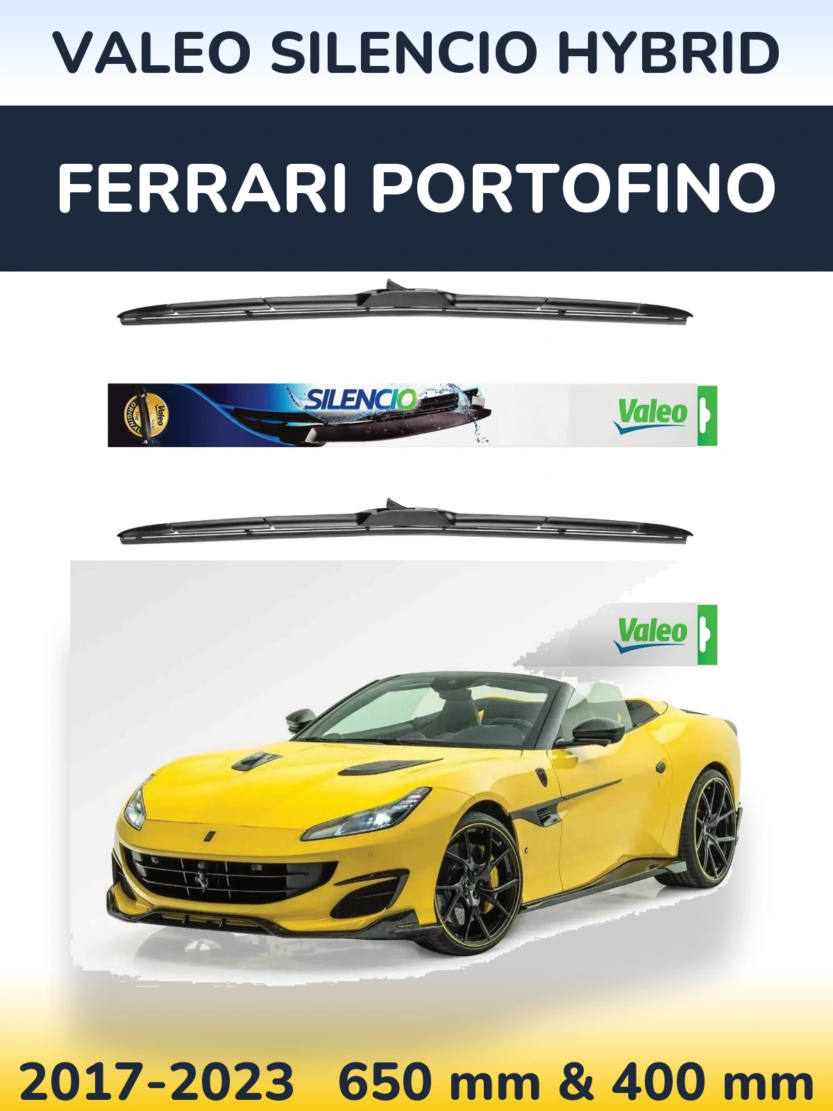 Torkarblad Valeo Silencio Hybrid för Ferrari Portofino