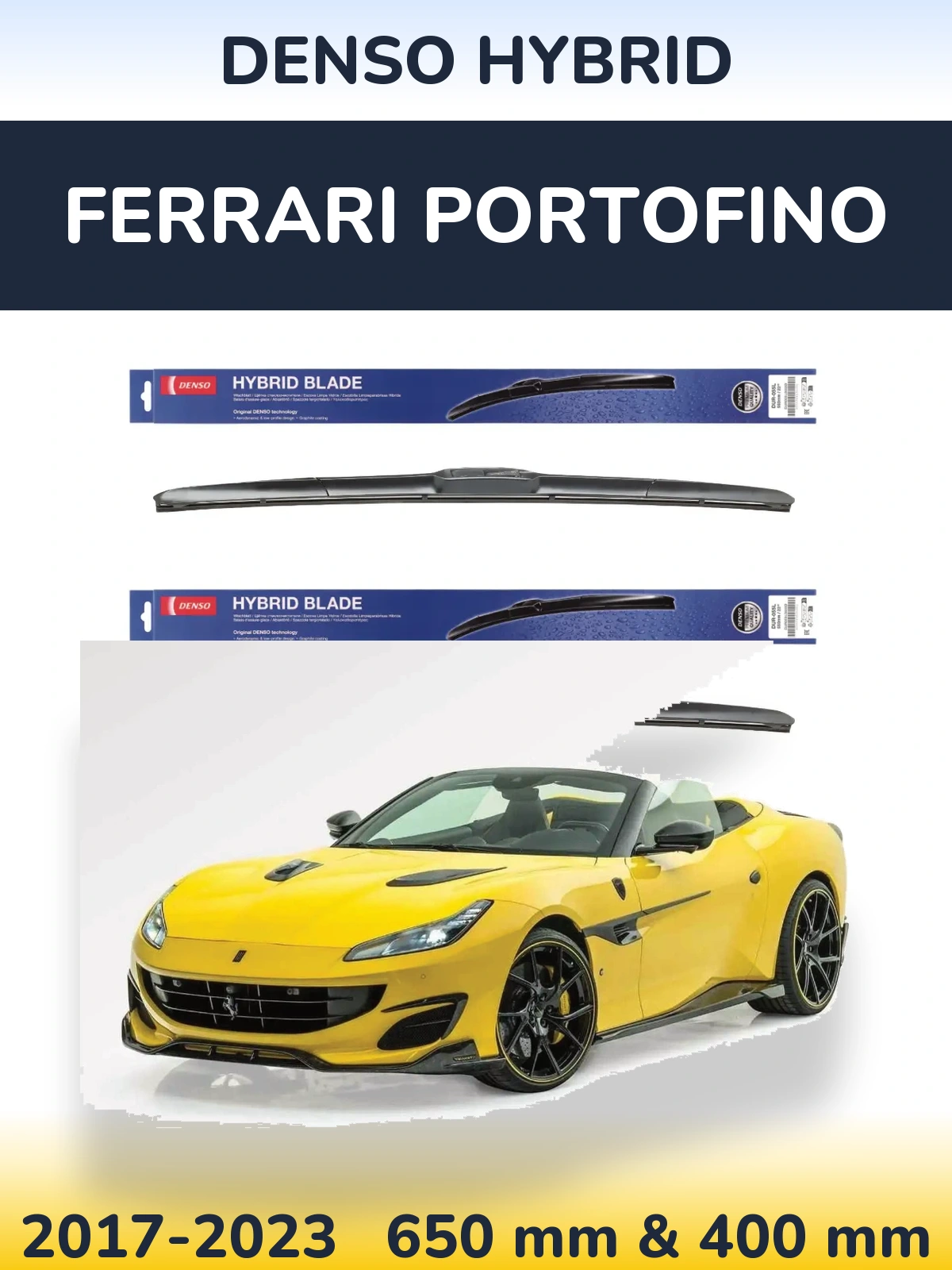 Torkarblad Denso Hybrid för Ferrari Portofino