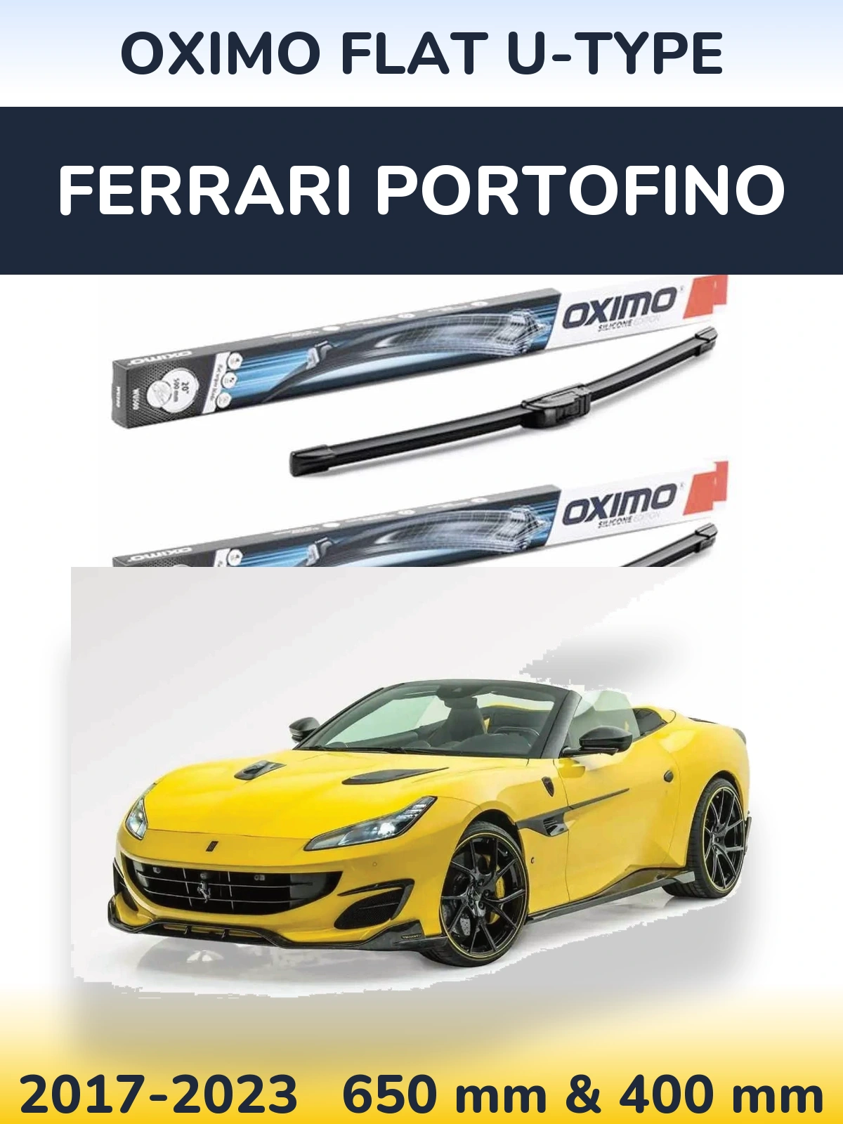 Torkarblad Oximo Flat U-type för Ferrari Portofino