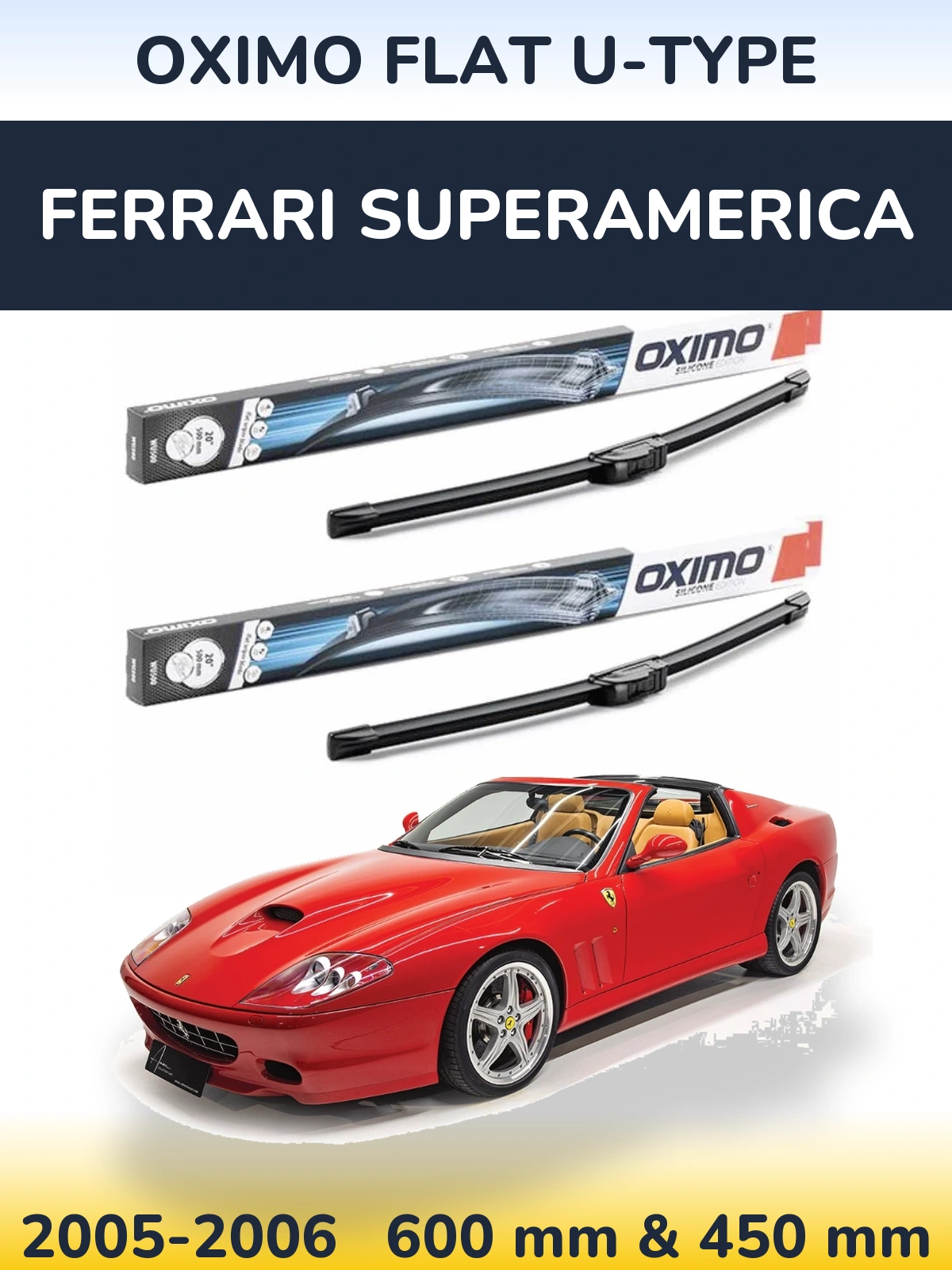 Torkarblad Oximo Flat U-type för Ferrari Superamerica