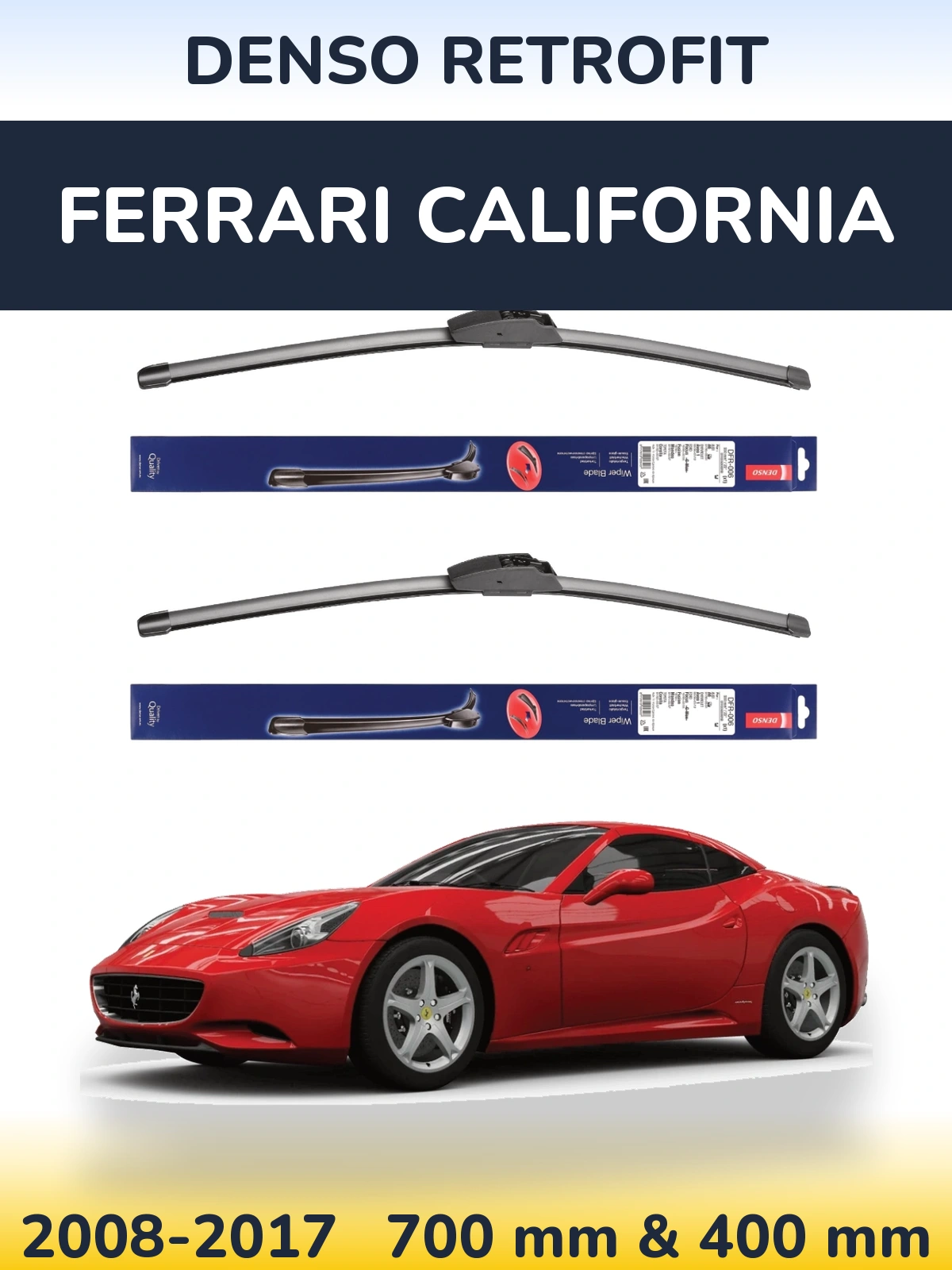 Torkarblad Denso Retrofit för Ferrari California