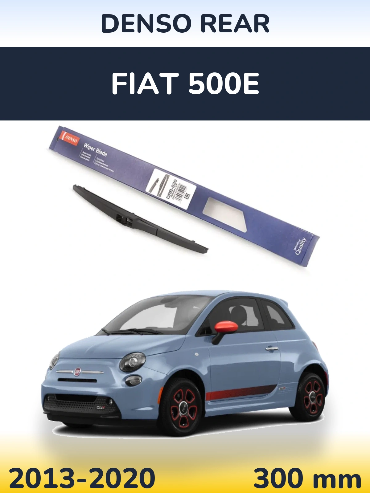 Torkarblad Denso Rear för Fiat 500e