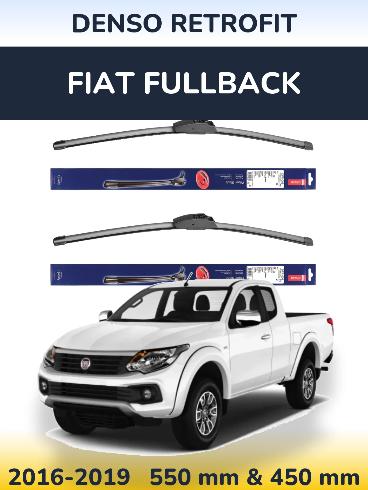 Torkarblad Denso Retrofit för Fiat Fullback
