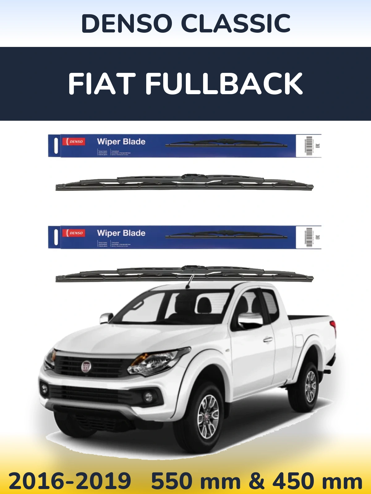 Torkarblad Denso Classic för Fiat Fullback