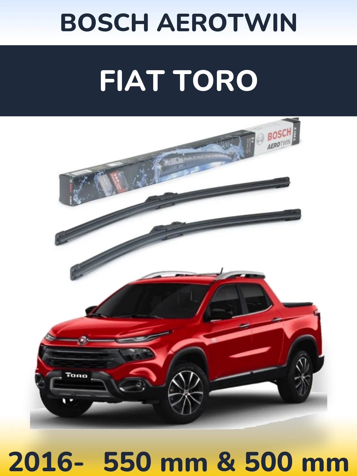 Torkarblad BOSCH AeroTwin för Fiat Toro