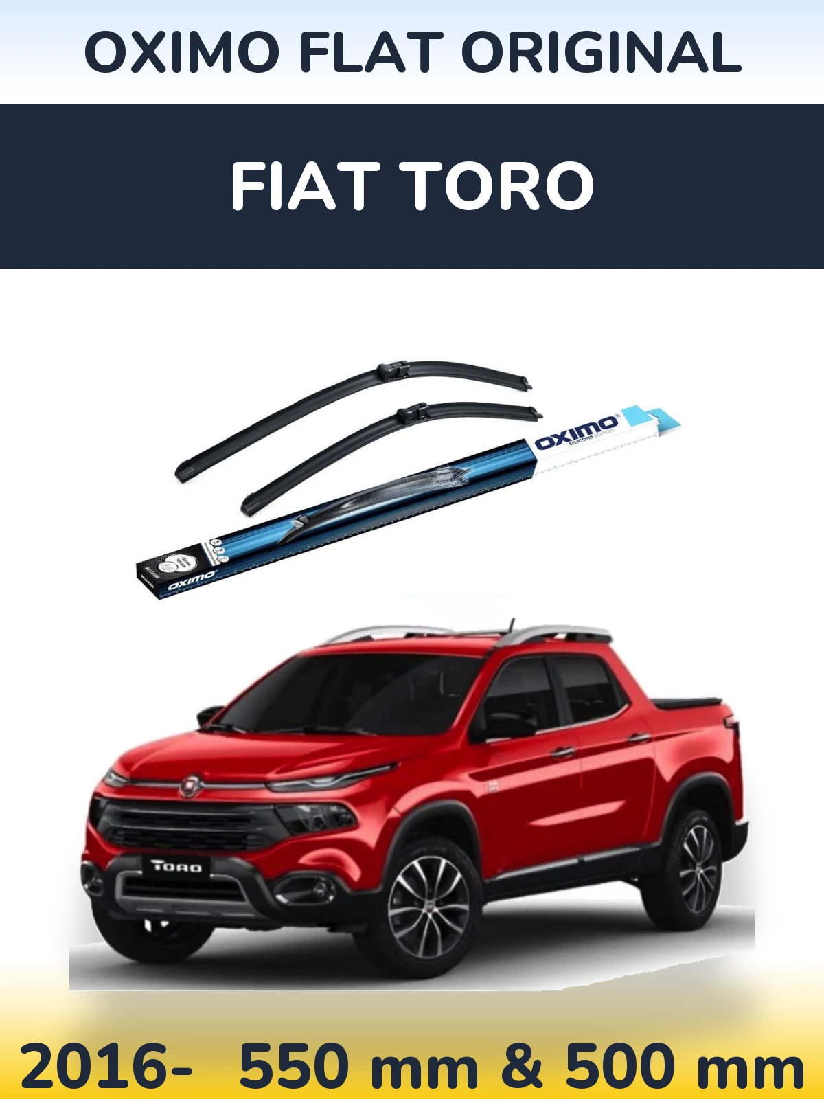 Torkarblad Oximo Flat Original för Fiat Toro