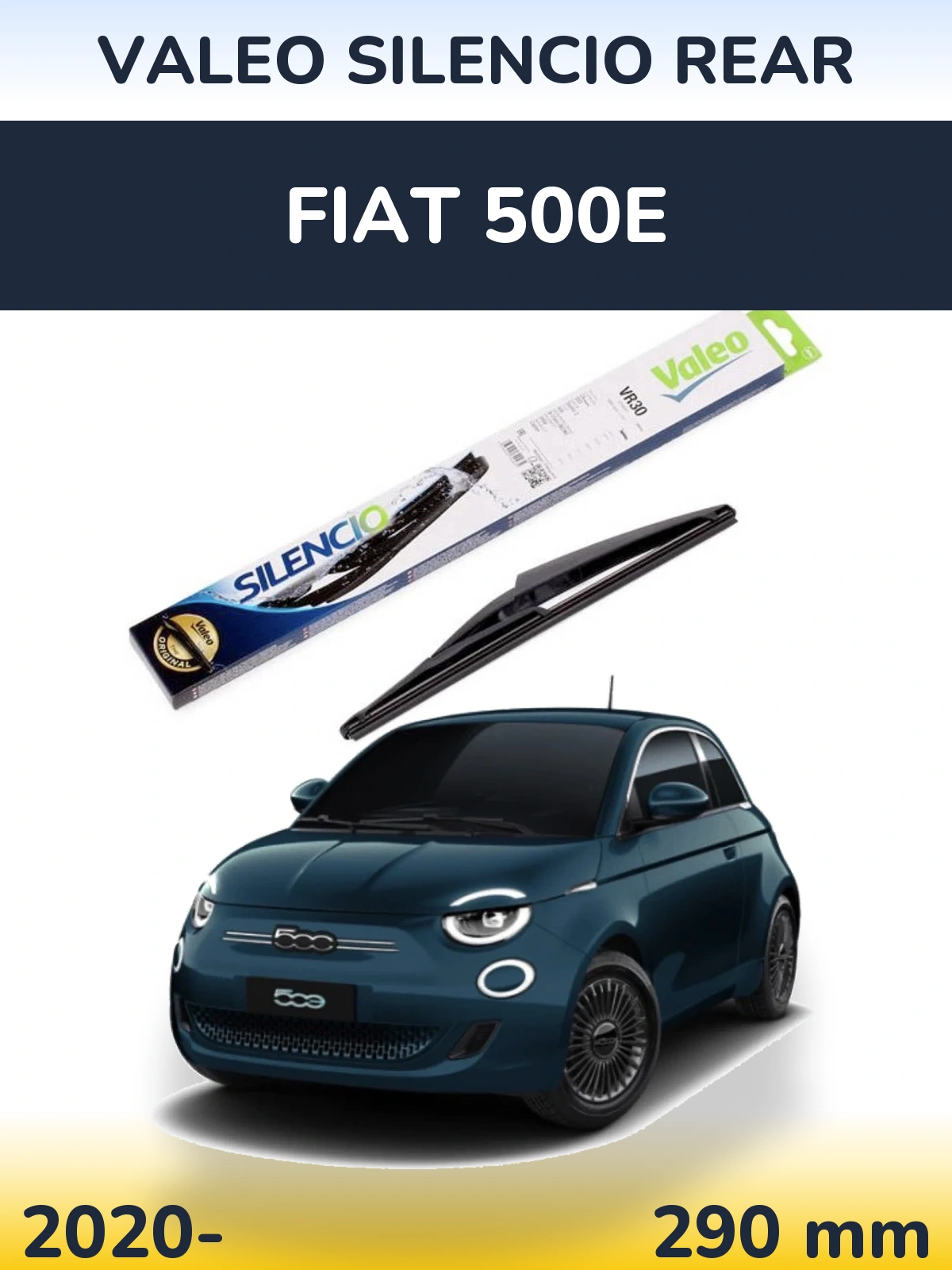 Torkarblad Valeo Silencio Rear för Fiat 500e
