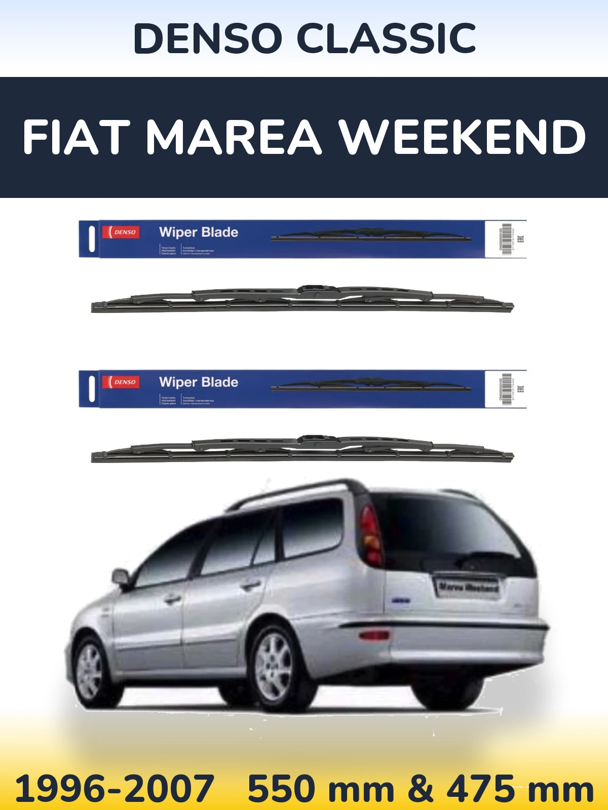 Torkarblad Denso Classic för Fiat Marea Weekend