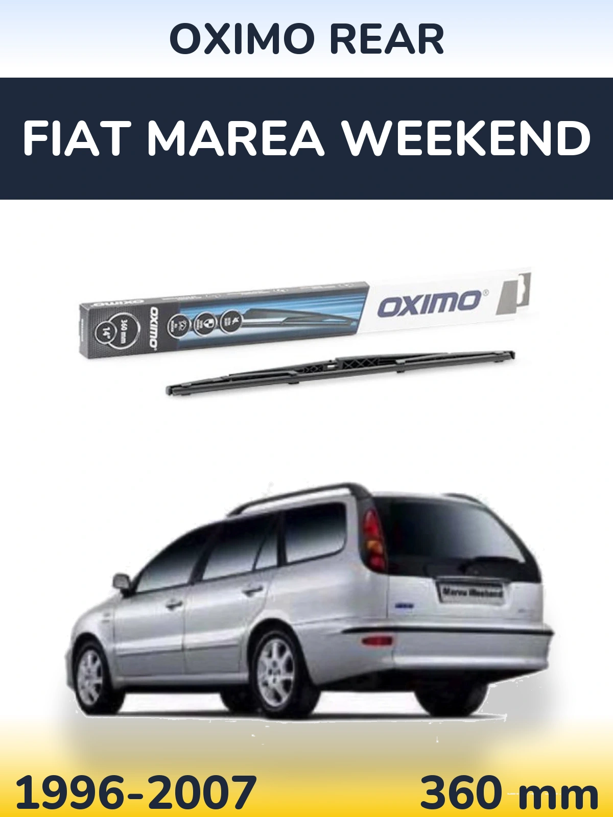Torkarblad Oximo Rear för Fiat Marea Weekend