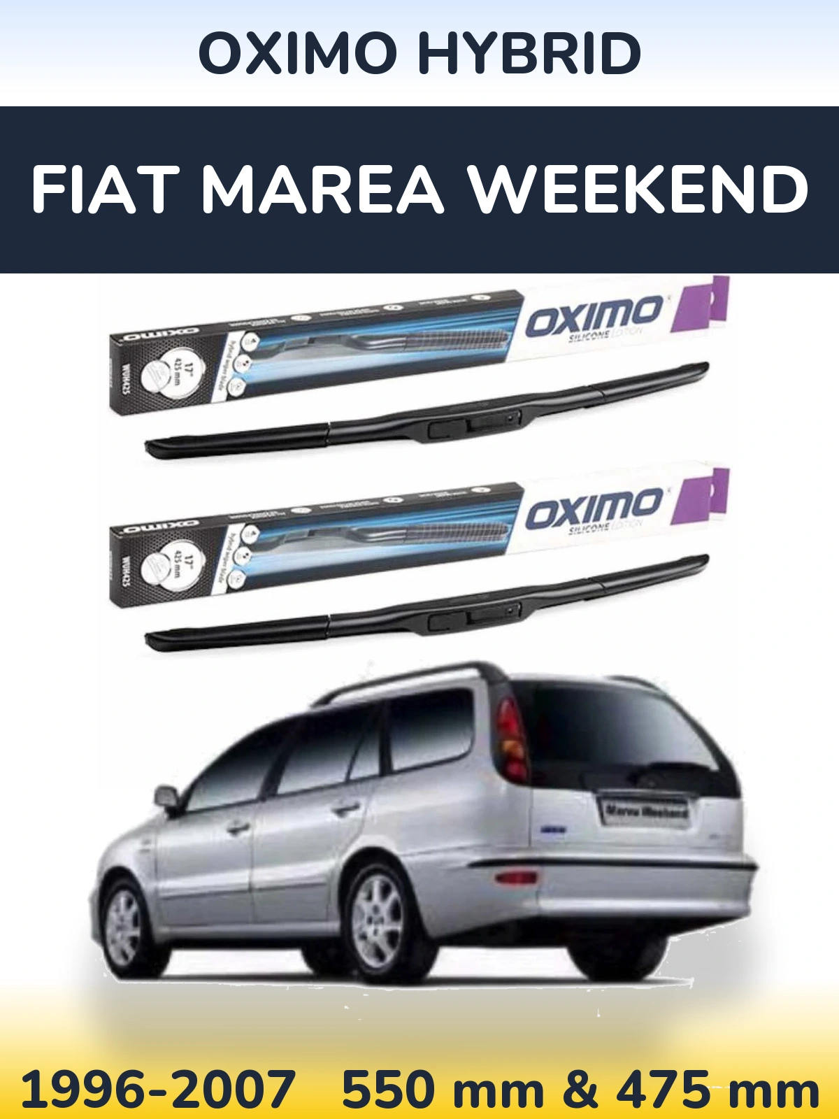 Torkarblad Oximo Hybrid för Fiat Marea Weekend