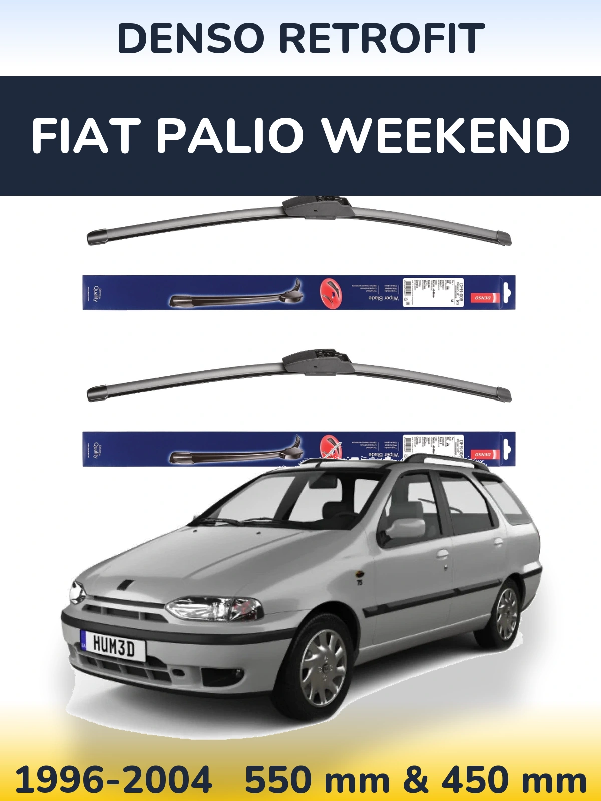 Torkarblad Denso Retrofit för Fiat Palio Weekend