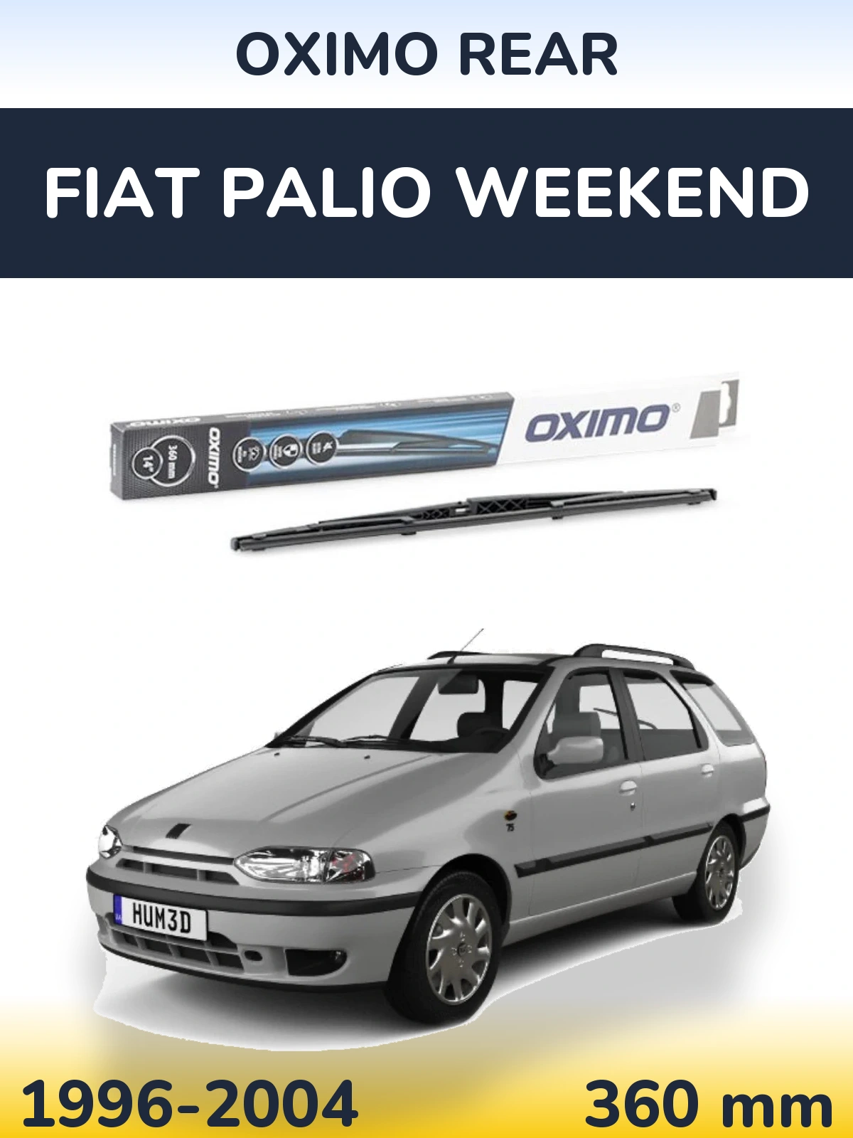 Torkarblad Oximo Rear för Fiat Palio Weekend