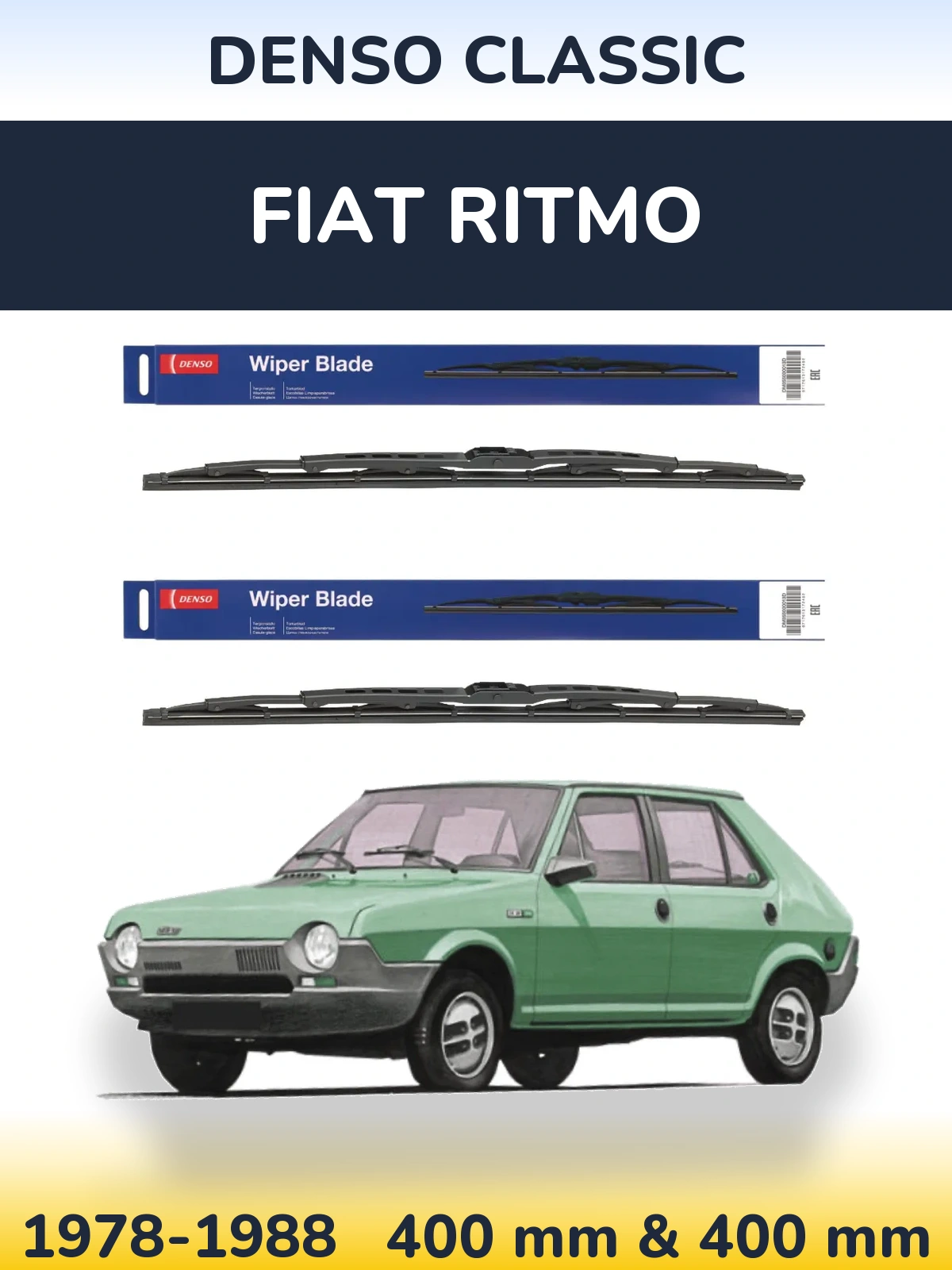 Torkarblad Denso Classic för Fiat Ritmo