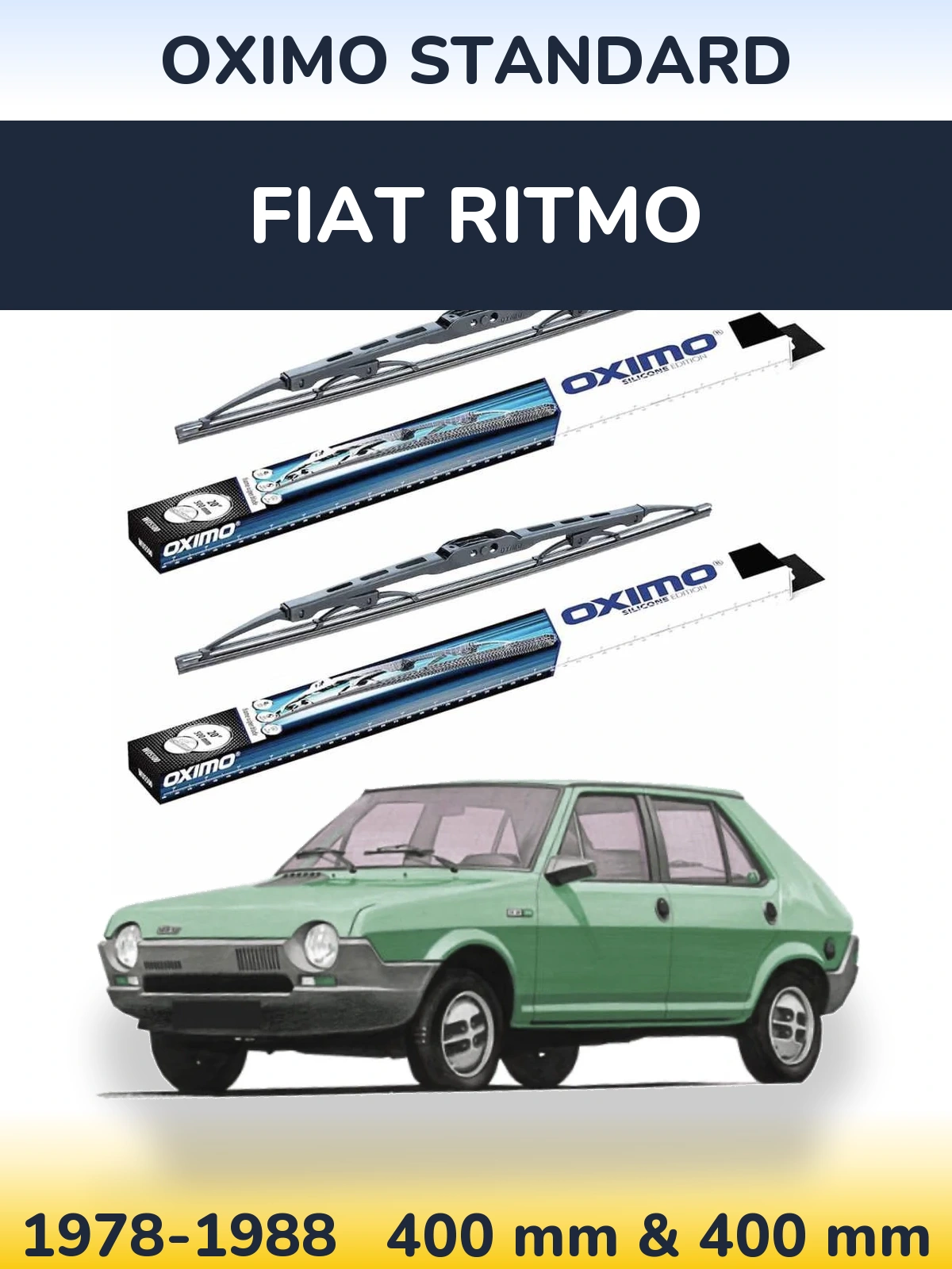 Torkarblad Oximo Standard för Fiat Ritmo