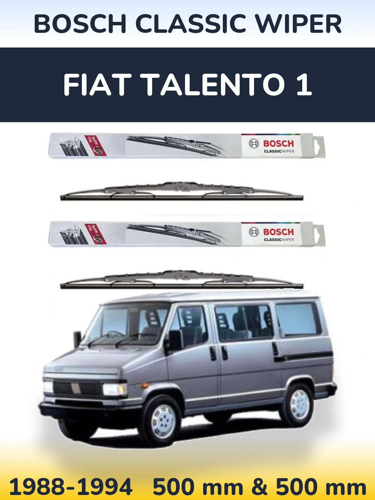Torkarblad BOSCH Classic Wiper för Fiat Talento 1