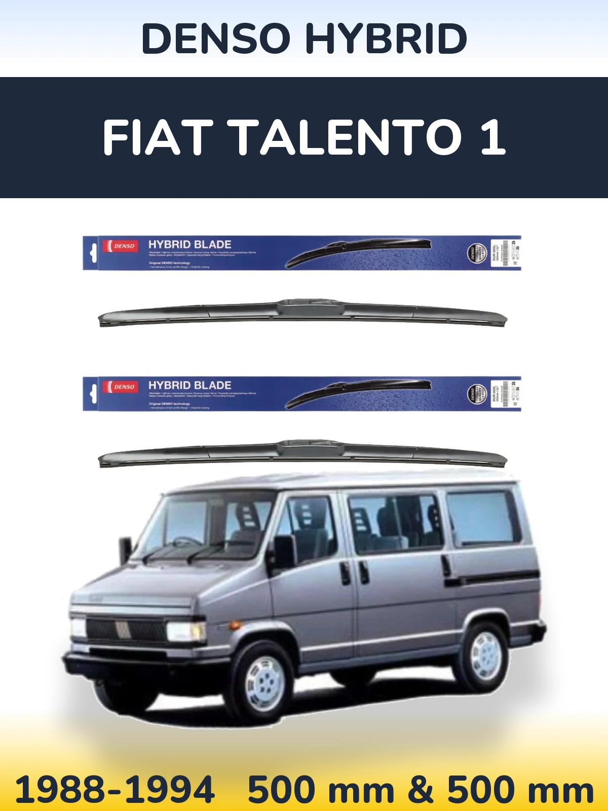 Torkarblad Denso Hybrid för Fiat Talento 1
