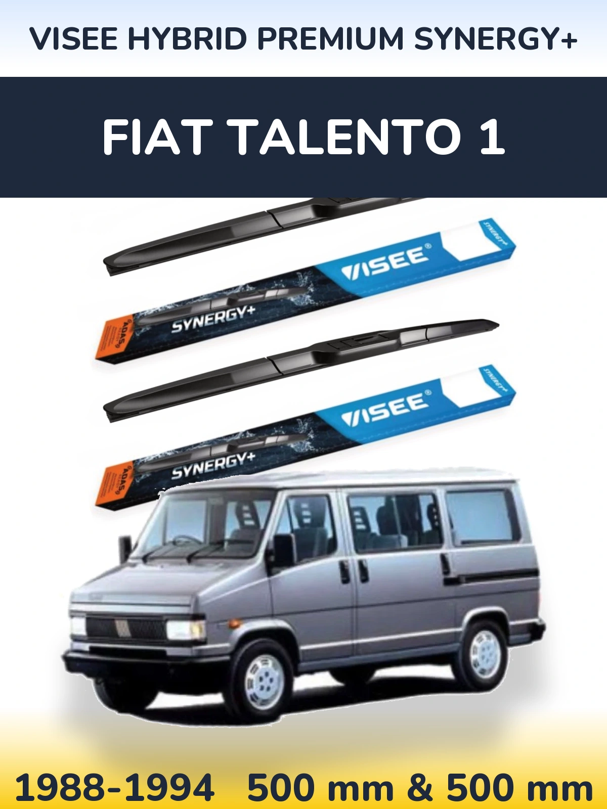 Torkarblad VISEE HYBRID PREMIUM SYNERGY+ för Fiat Talento 1