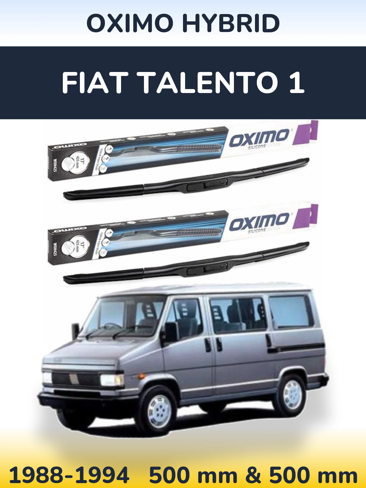 Torkarblad Oximo Hybrid för Fiat Talento 1