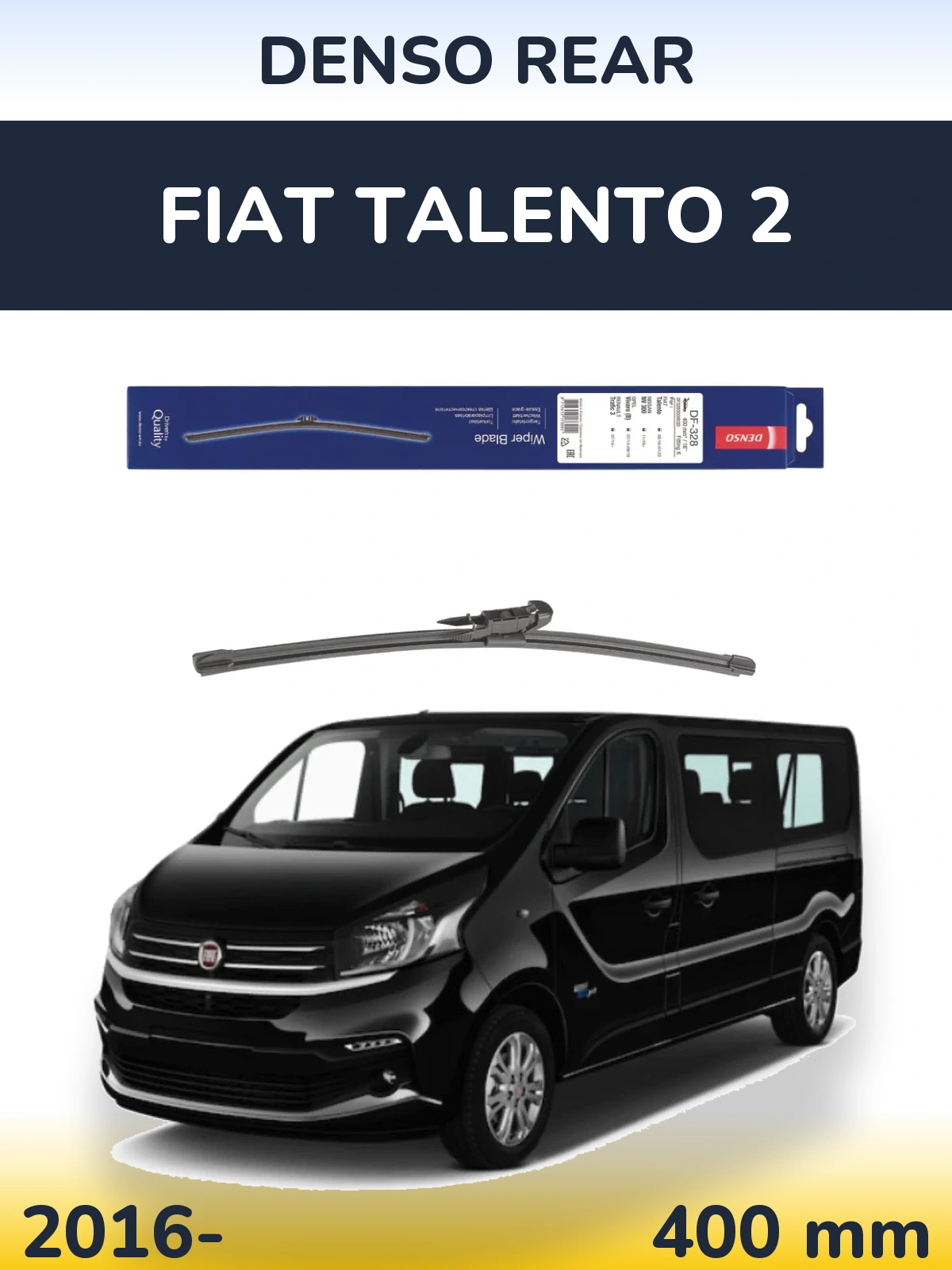 Задня щітка Denso Rear 400 мм для Fiat Talento 2 2016-2026