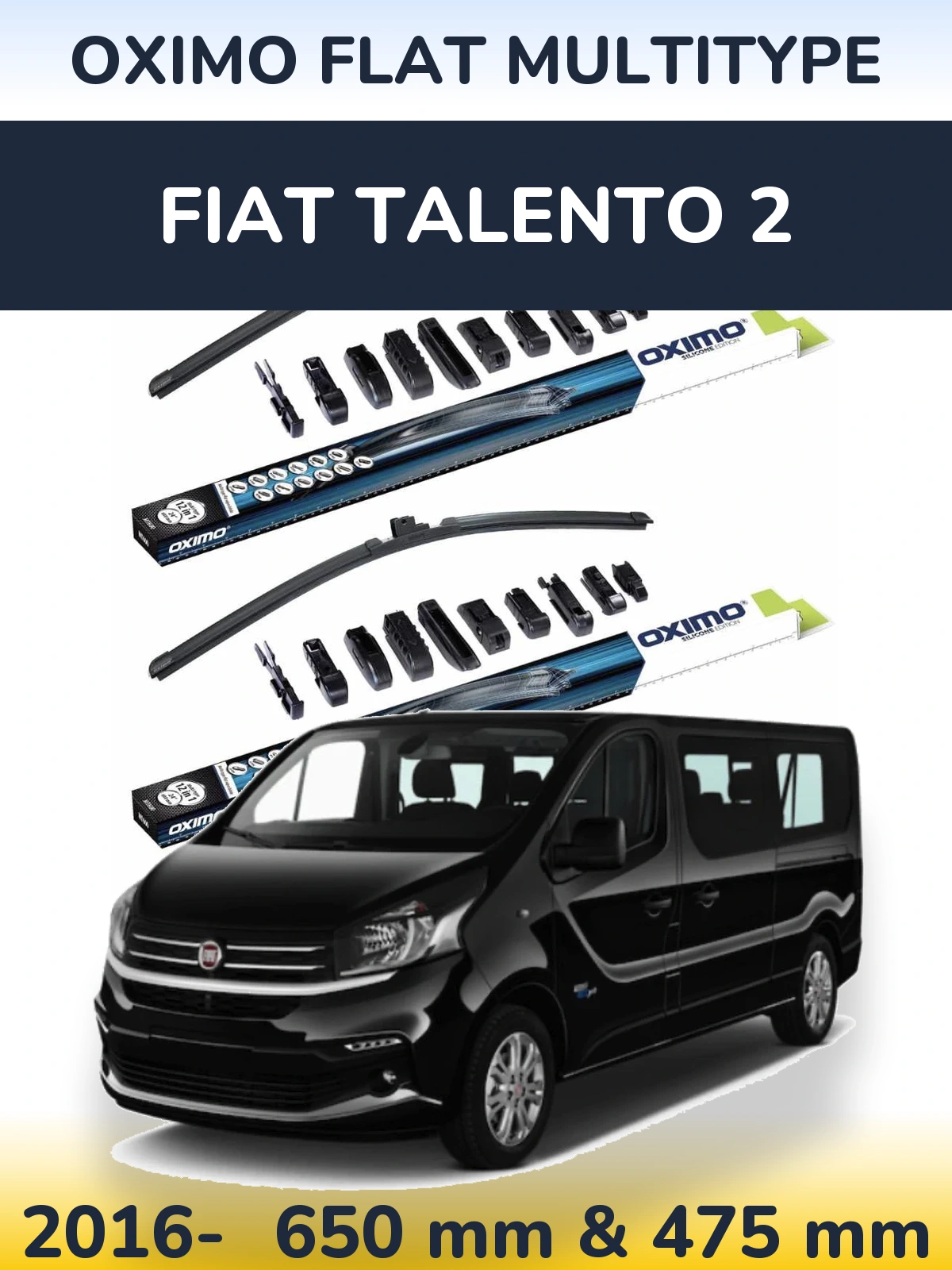 Torkarblad Oximo Flat MultiType för Fiat Talento 2