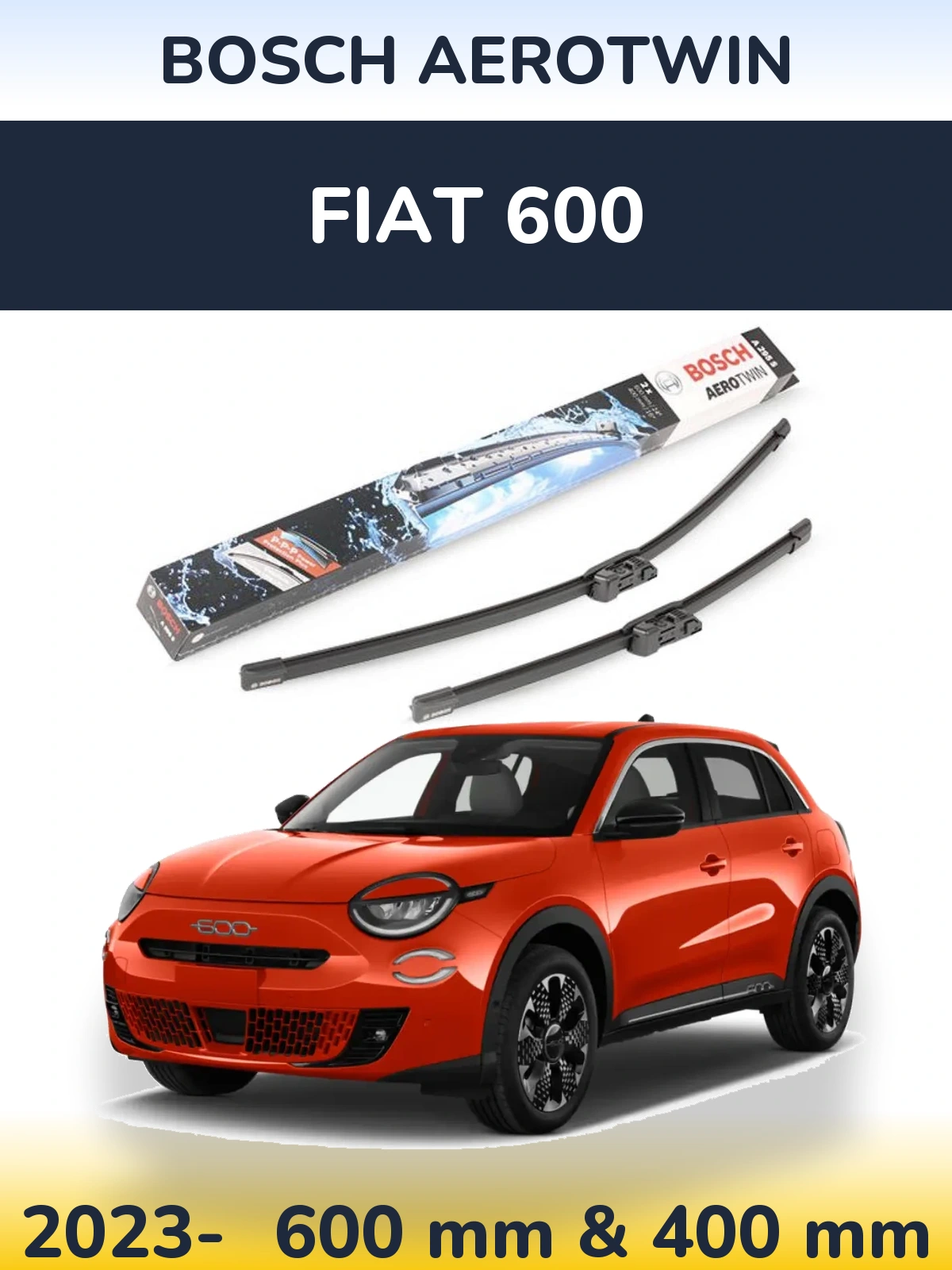 Torkarblad BOSCH AeroTwin för Fiat 600