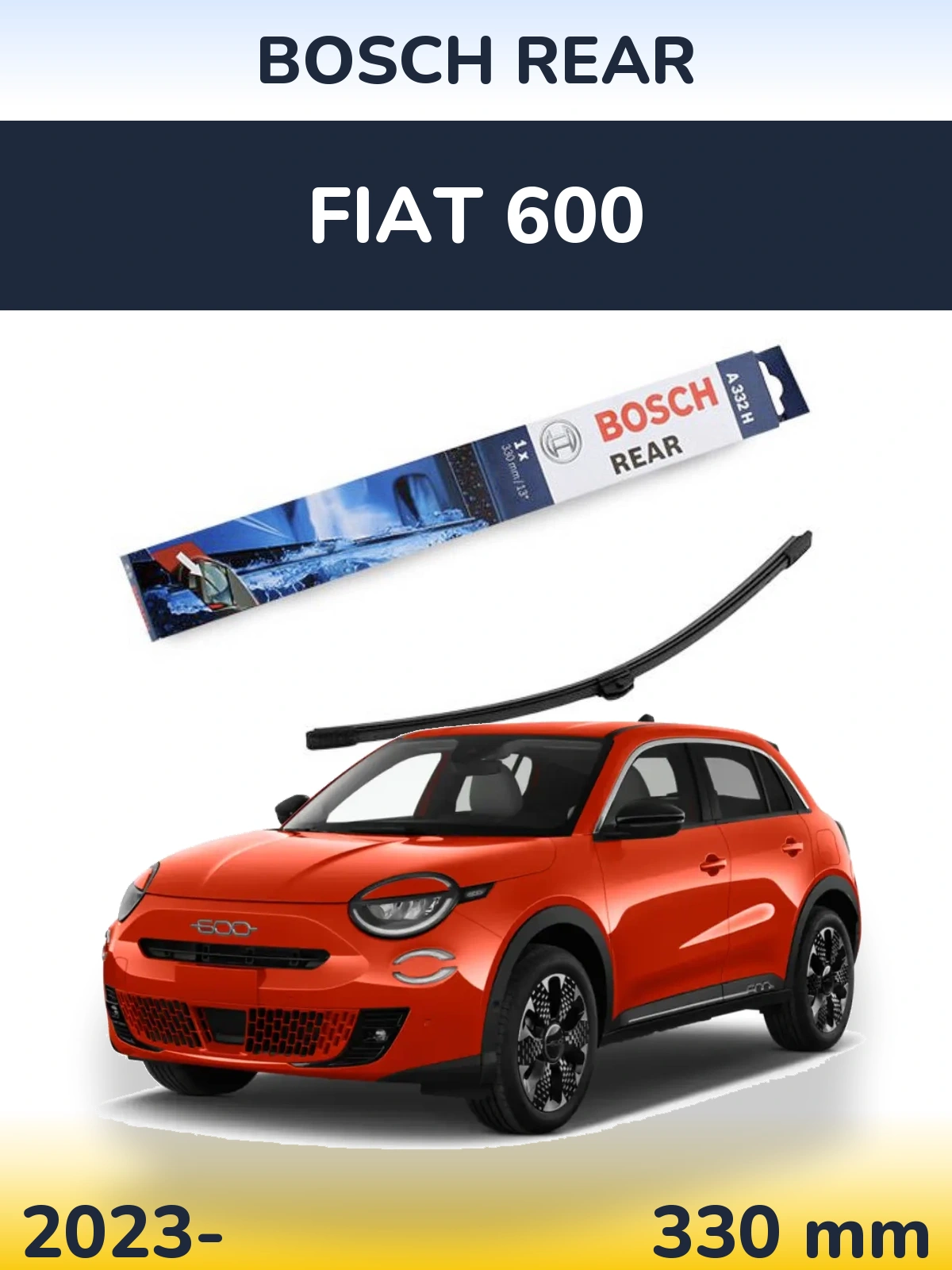 Torkarblad BOSCH Rear för Fiat 600