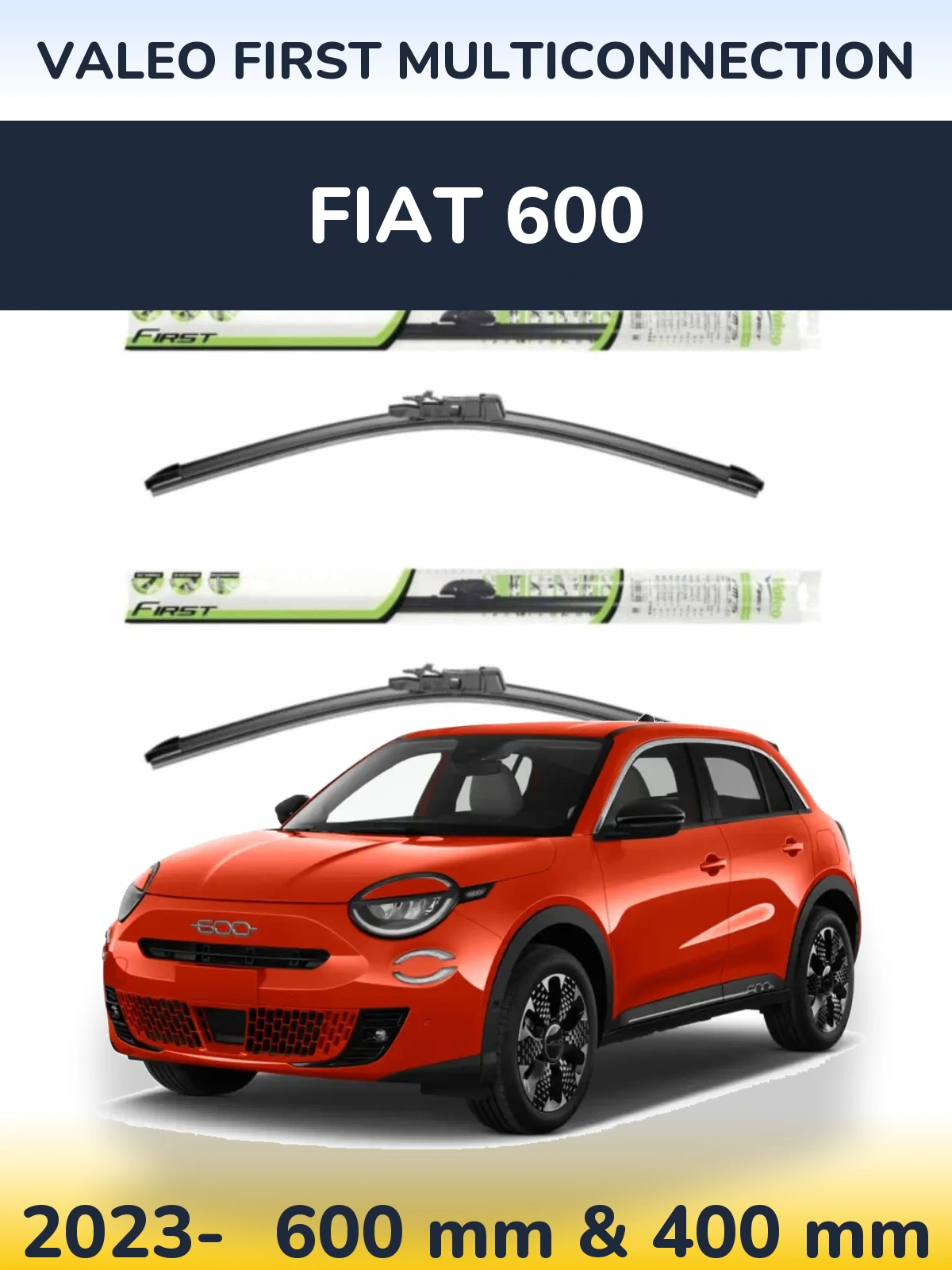 Torkarblad Valeo First MultiConnection för Fiat 600