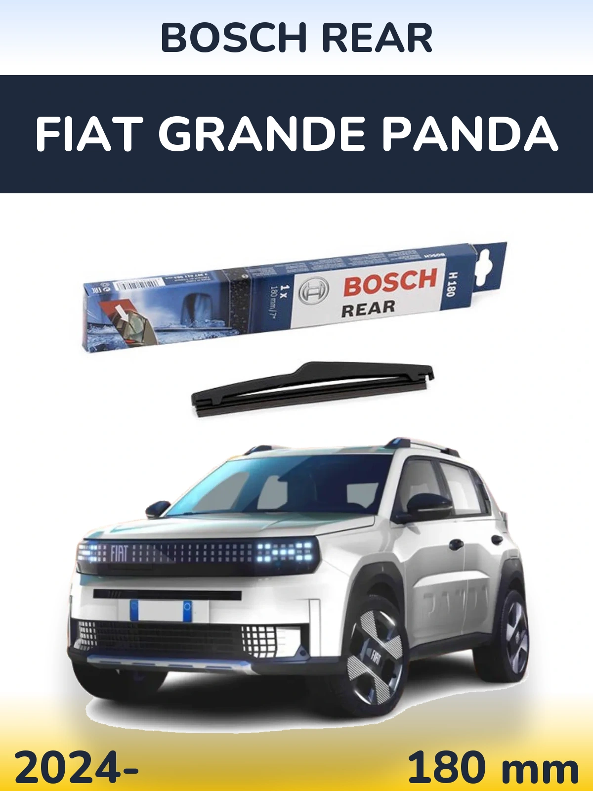 Torkarblad BOSCH Rear för Fiat Grande Panda