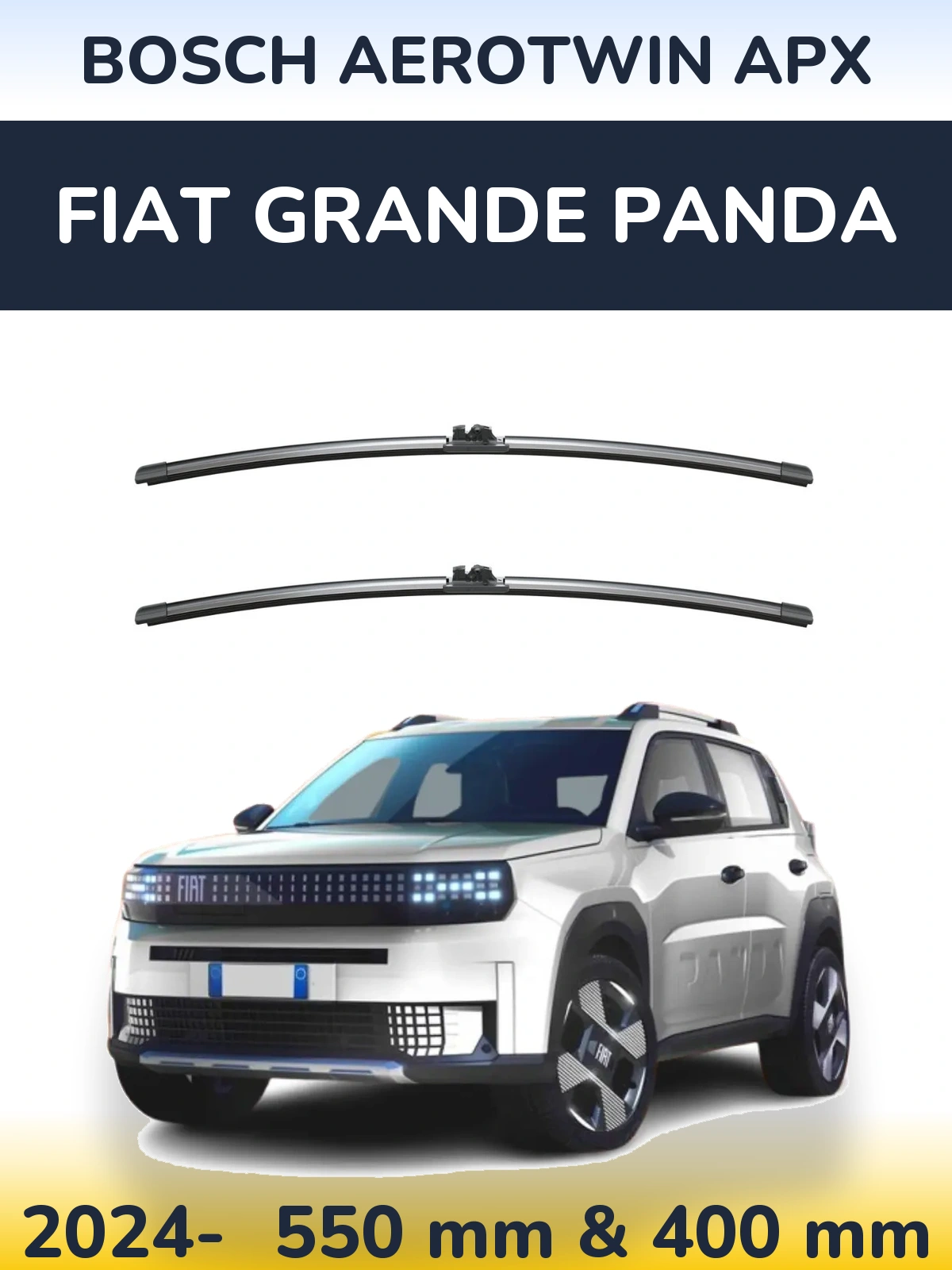 Torkarblad BOSCH AeroTwin APX för Fiat Grande Panda