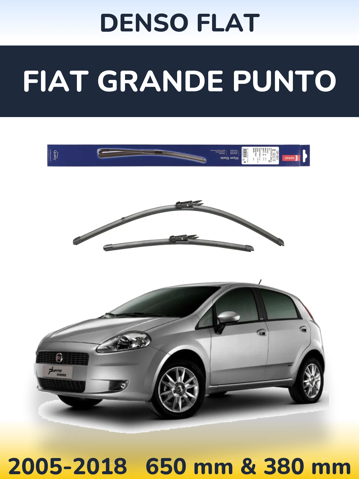 Torkarblad Denso Flat för Fiat Grande Punto