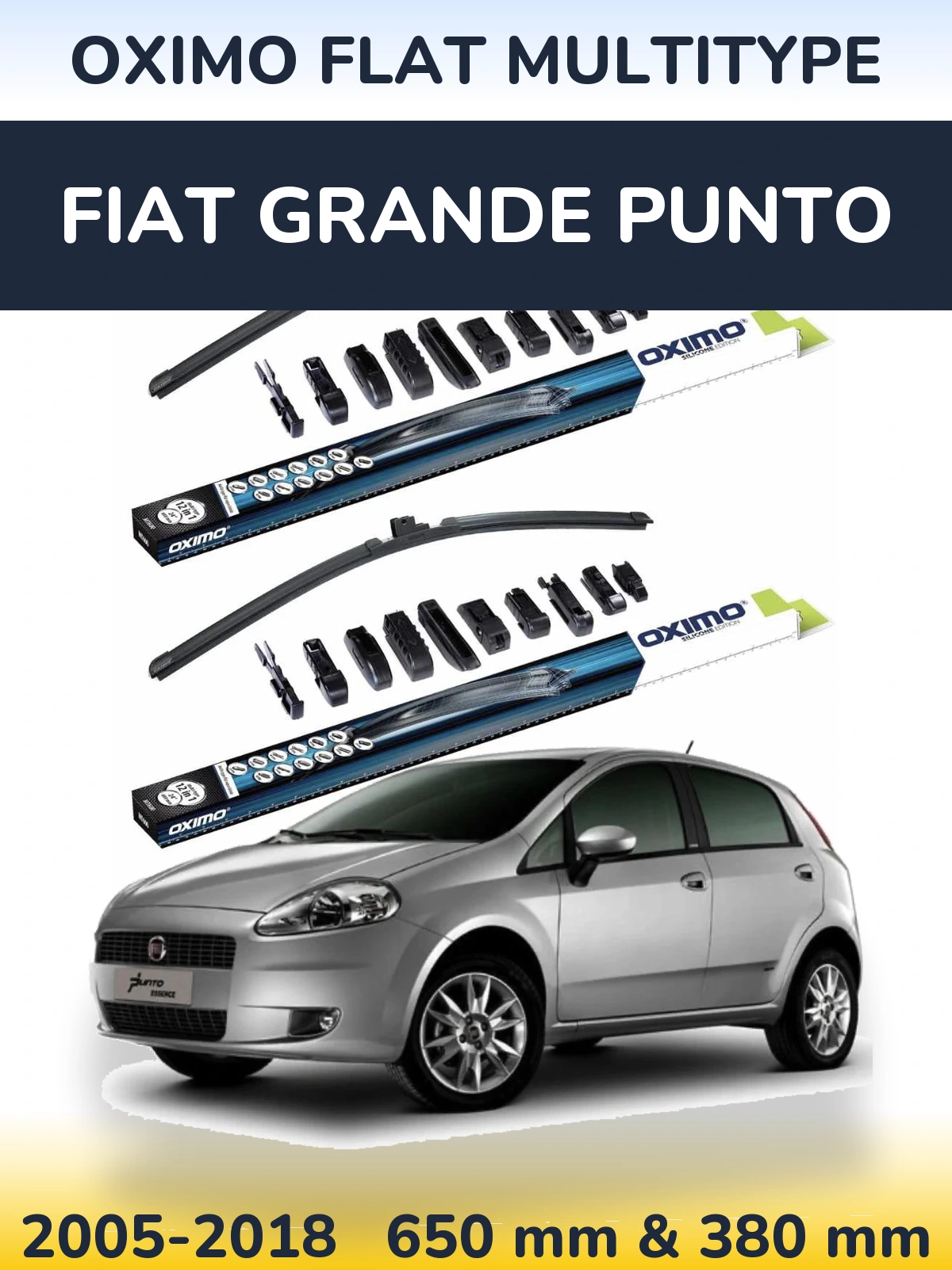 Torkarblad Oximo Flat MultiType för Fiat Grande Punto
