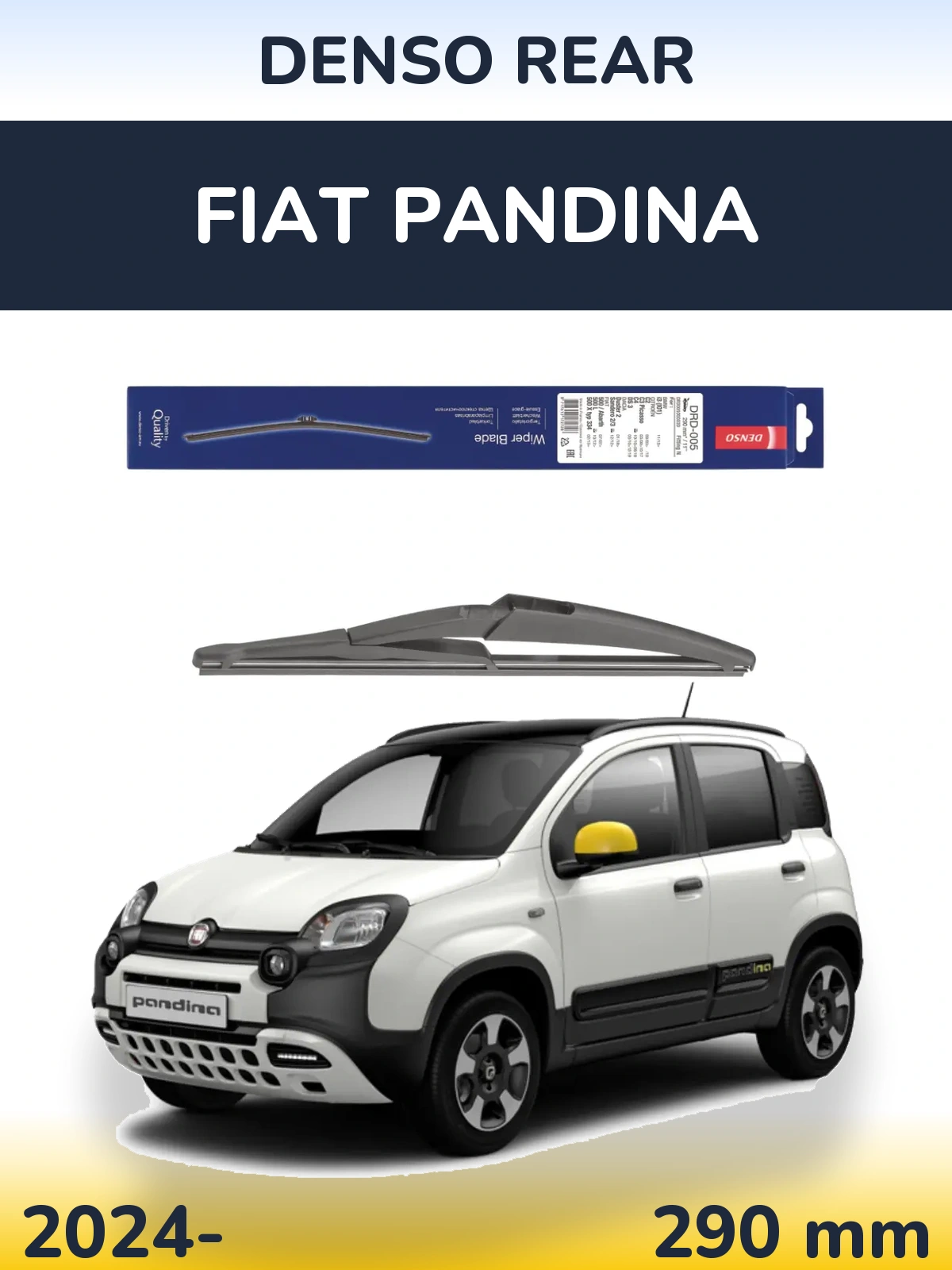 Torkarblad Denso Rear för Fiat Pandina