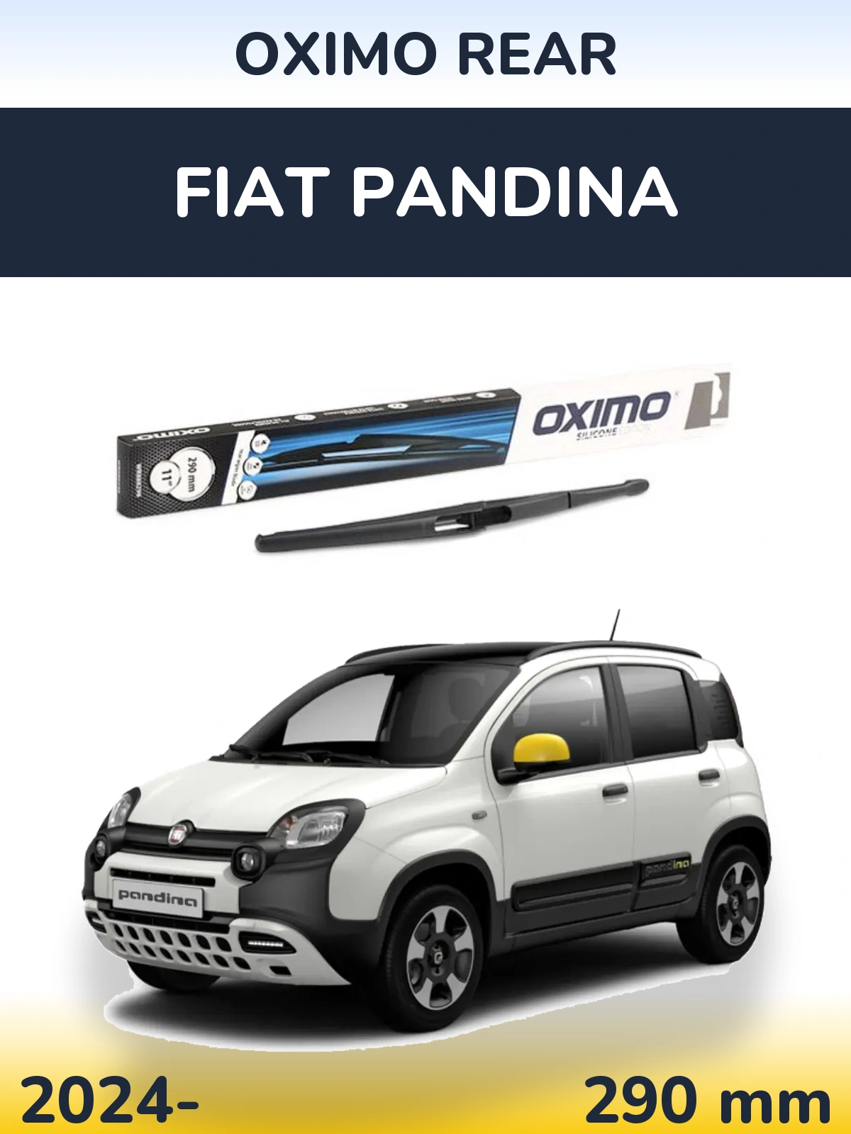 Задня щітка Oximo Rear 290 мм для Fiat Pandina 2024-2026
