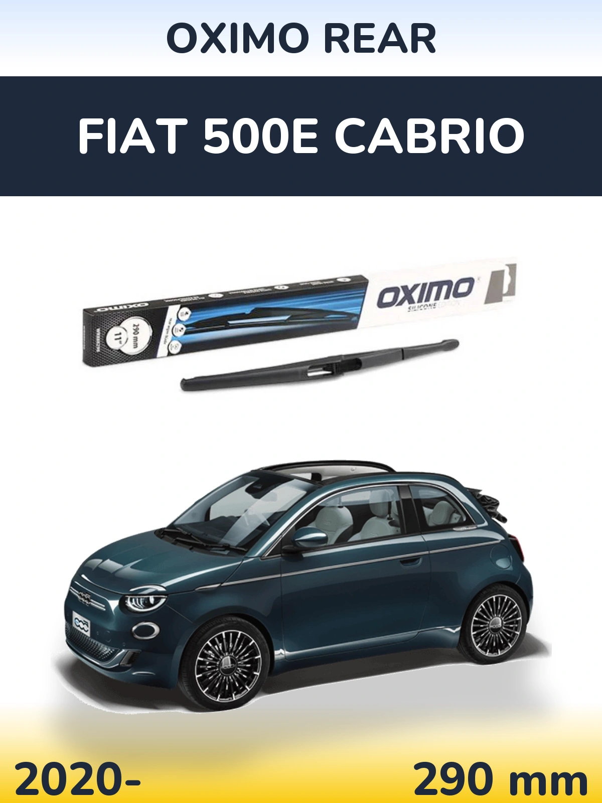 Torkarblad Oximo Rear för Fiat 500e Cabrio
