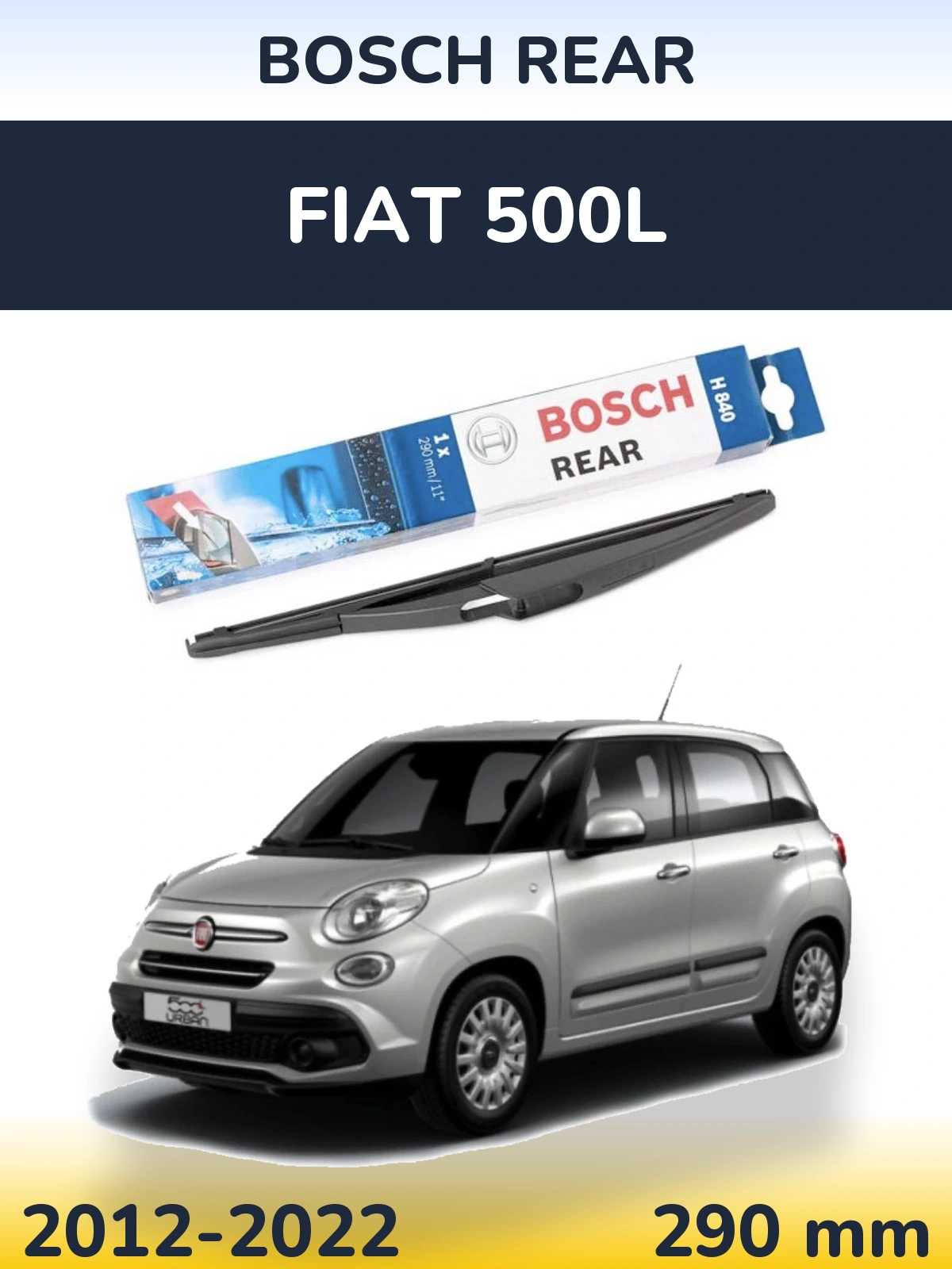 Torkarblad BOSCH Rear för Fiat 500L