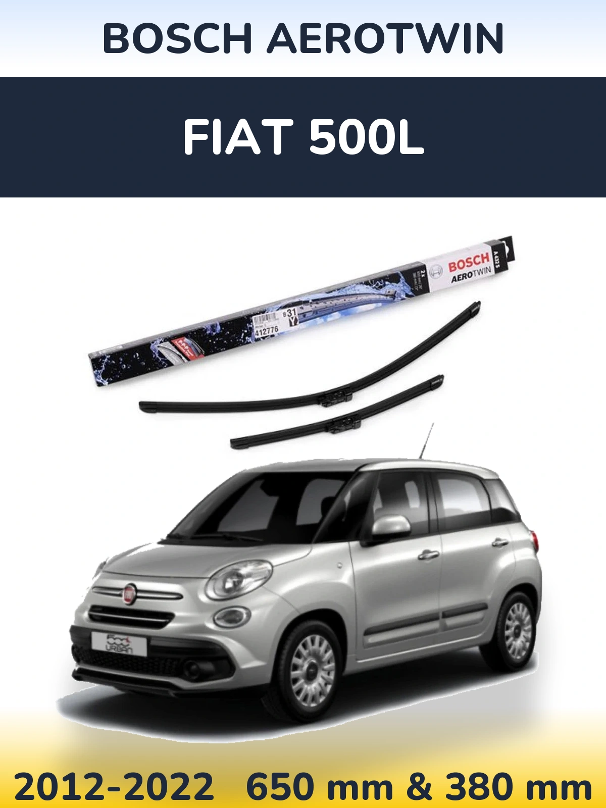 Torkarblad BOSCH AeroTwin för Fiat 500L