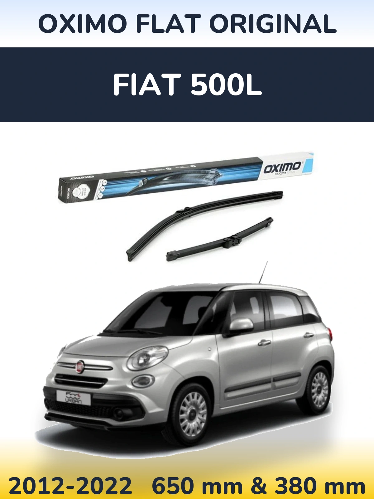 Torkarblad Oximo Flat Original för Fiat 500L