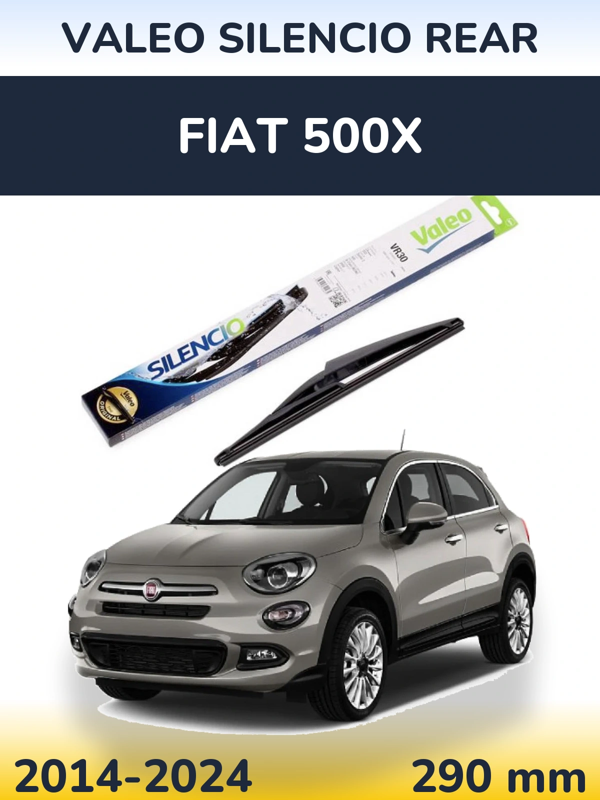 Torkarblad Valeo Silencio Rear för Fiat 500X