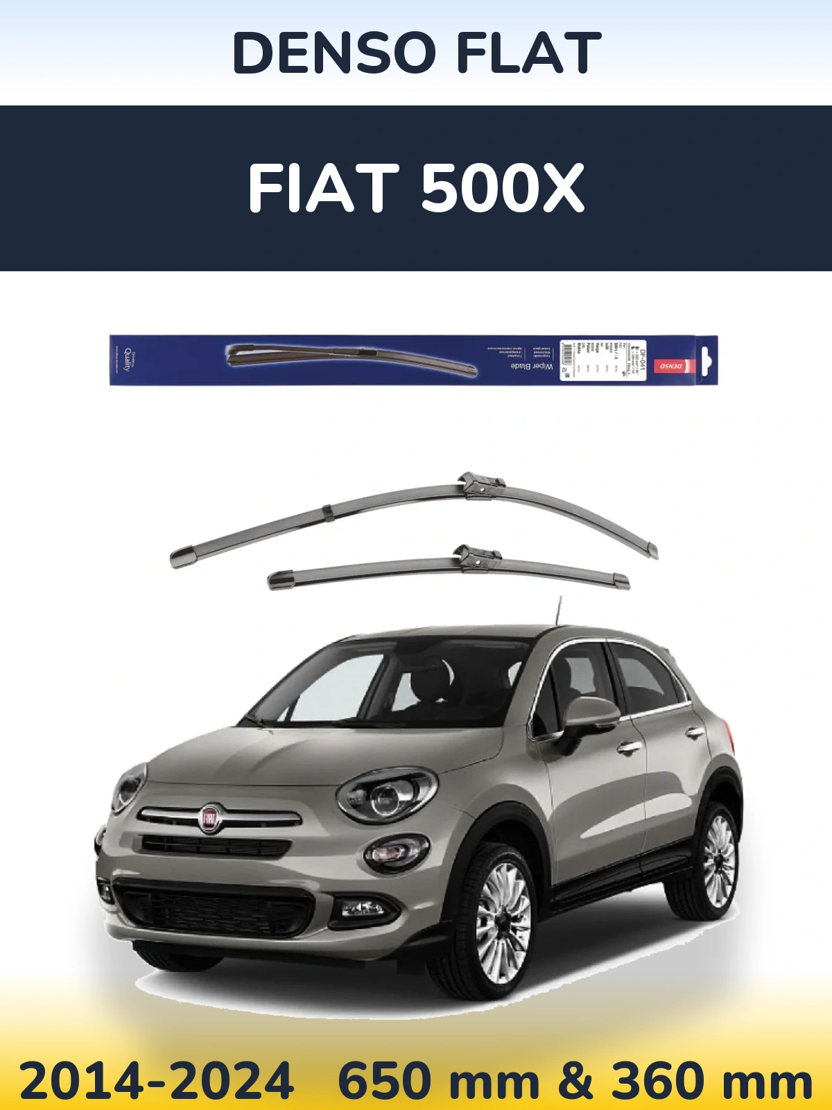 Torkarblad Denso Flat för Fiat 500X