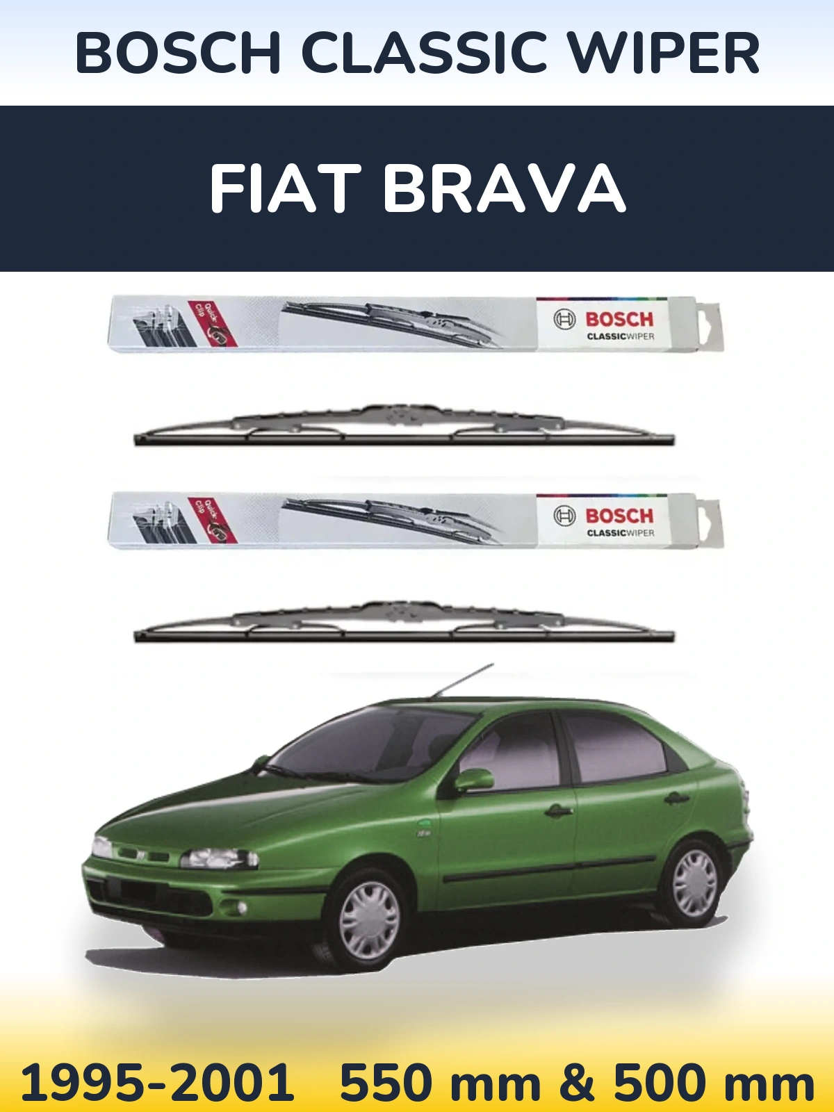 Torkarblad BOSCH Classic Wiper för Fiat Brava