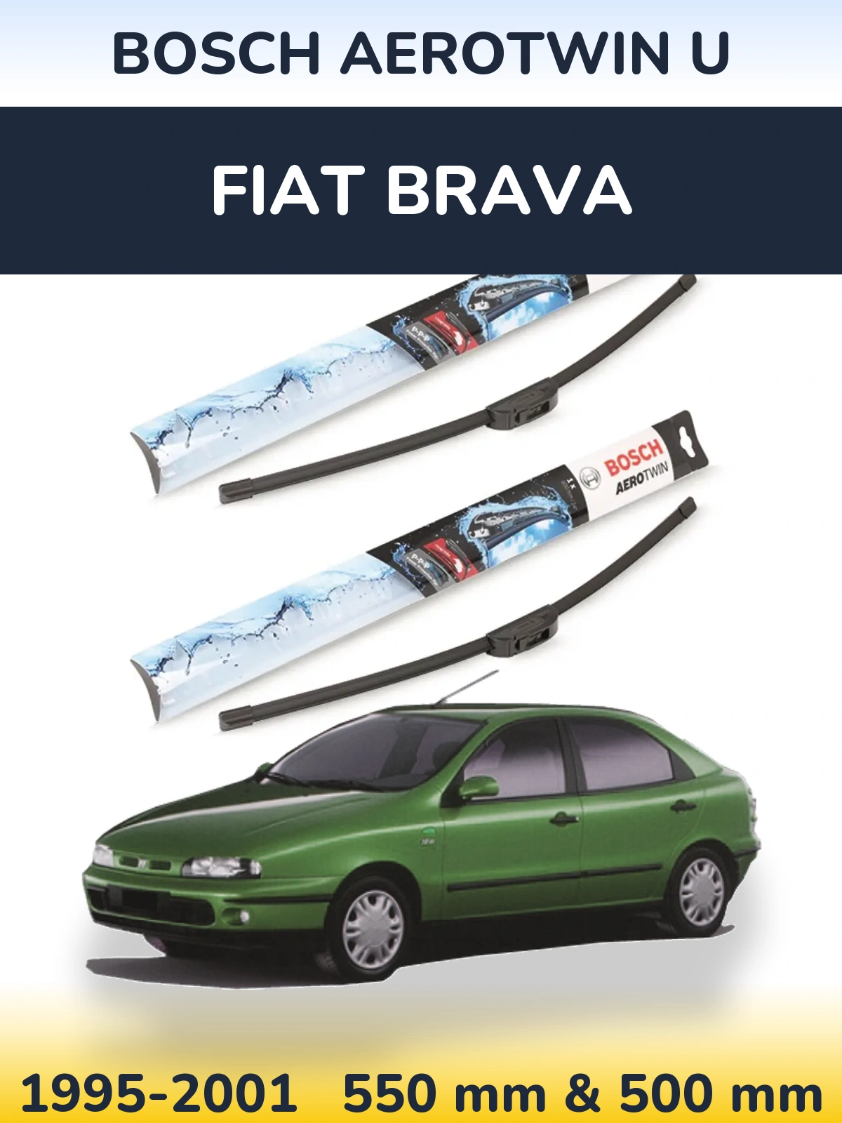 Torkarblad BOSCH AeroTwin U för Fiat Brava