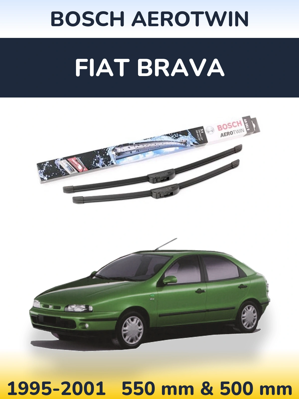 Torkarblad BOSCH AeroTwin för Fiat Brava