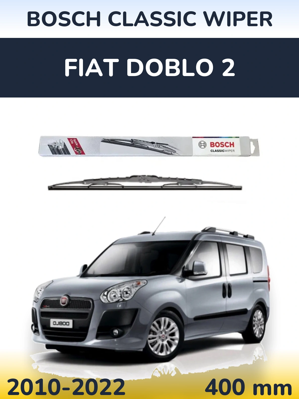 Torkarblad BOSCH Classic Wiper för Fiat Doblo 2